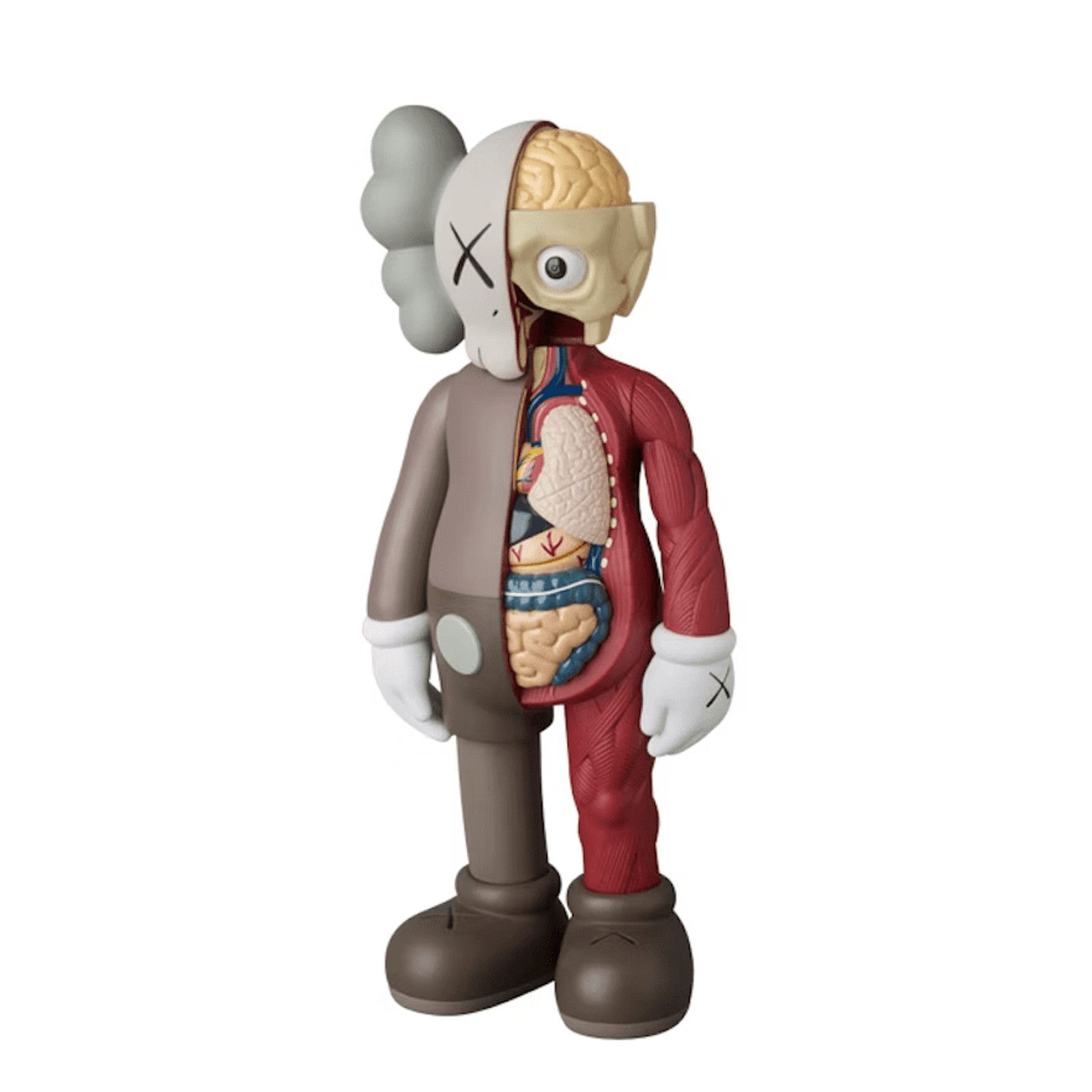 image of Kaws Companion Flayed Open Edition Vinyl Figure Brown, Men's