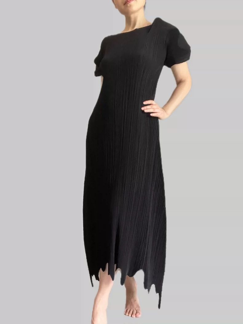 Issey Miyake Issey Miyake size:3 Black mainline dress Size S / US 4 / IT 40 - 2 Thumbnail