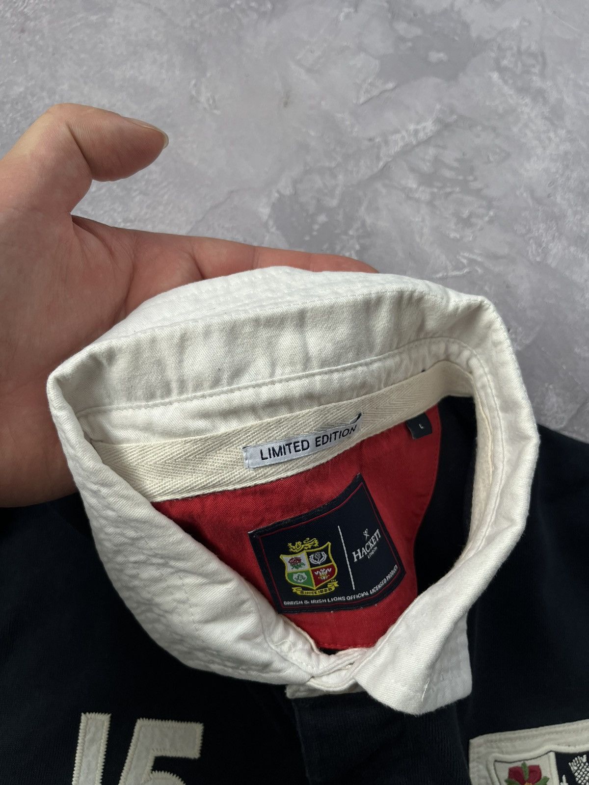 Hackett Hackett British Irish Lions SS Rugby Polo T-Shirt Limited Size US L / EU 52-54 / 3 - 6 Thumbnail