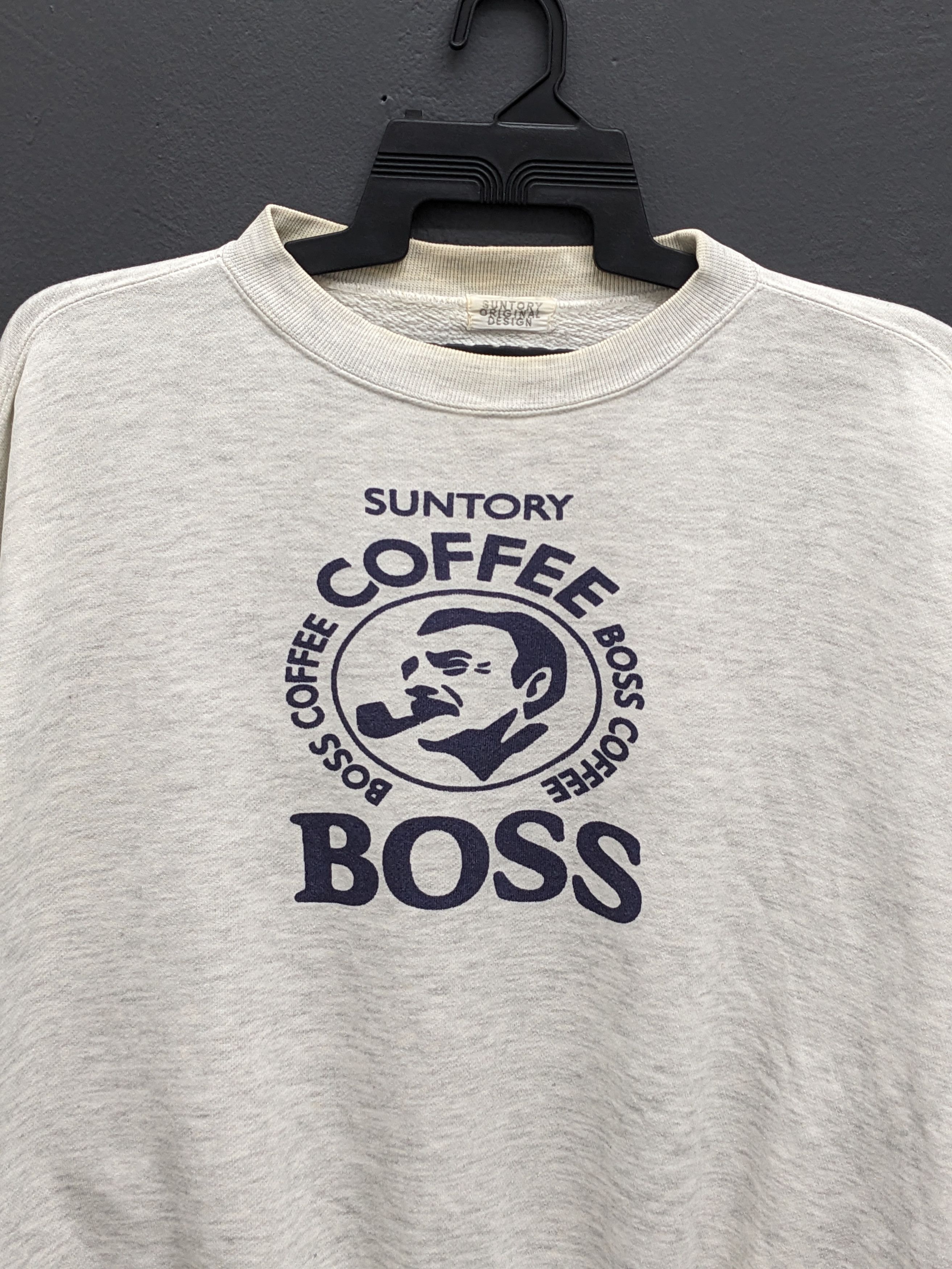 Japanese Brand Vintage Suntory BOSS Coffee Original Design Sweatshirt Size US XXL / EU 58 / 5 - 3 Thumbnail