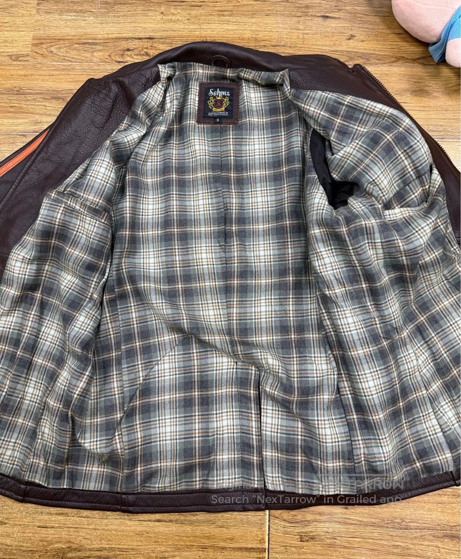 Schott Schott Men's Leather Motorcycle Jacket. Size US S / EU 44-46 / 1 - 3 Thumbnail