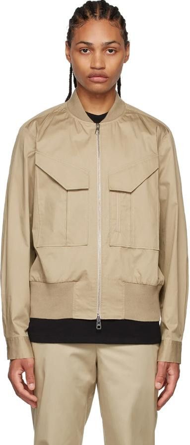 Neil Barrett NEIL BARRETT 베이지 코튼 보머 재킷 Size US S / EU 44-46 / 1 - 4 Thumbnail