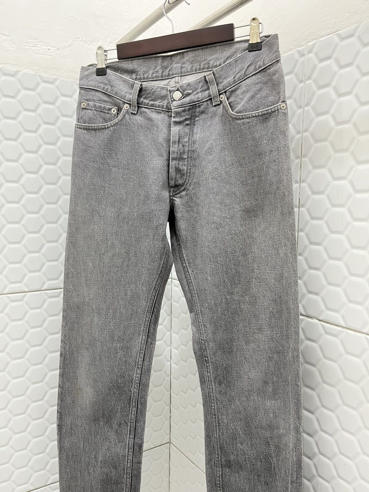 Helmut Lang Archive Helmut Lang Grey Denim Size US 31 - 3 Thumbnail