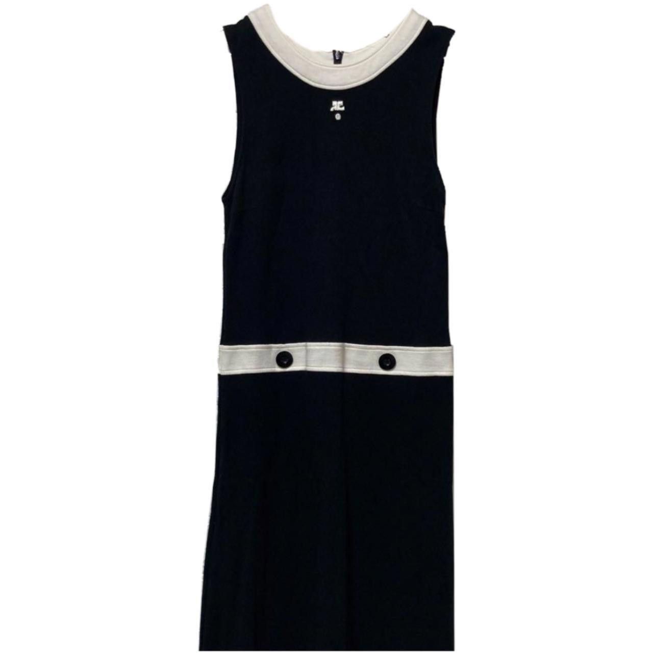 Courreges Courreges Contrast Block Sless Logo Dress Size M / US 6-8 / IT 42-44 - 4 Thumbnail
