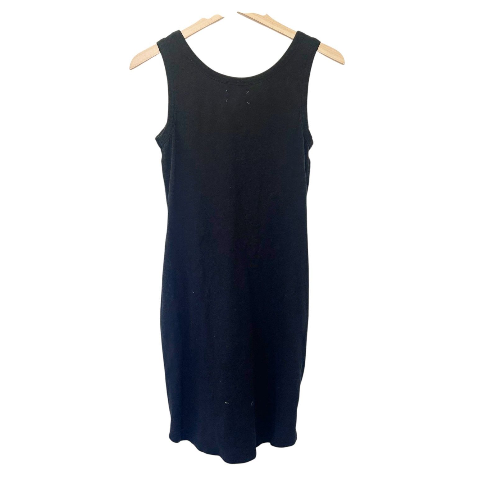 Lou & Grey Lou & Grey Black Linen Blend Twist Front Sleeveless Dress S Size S / US 4 / IT 40 - 4 Thumbnail