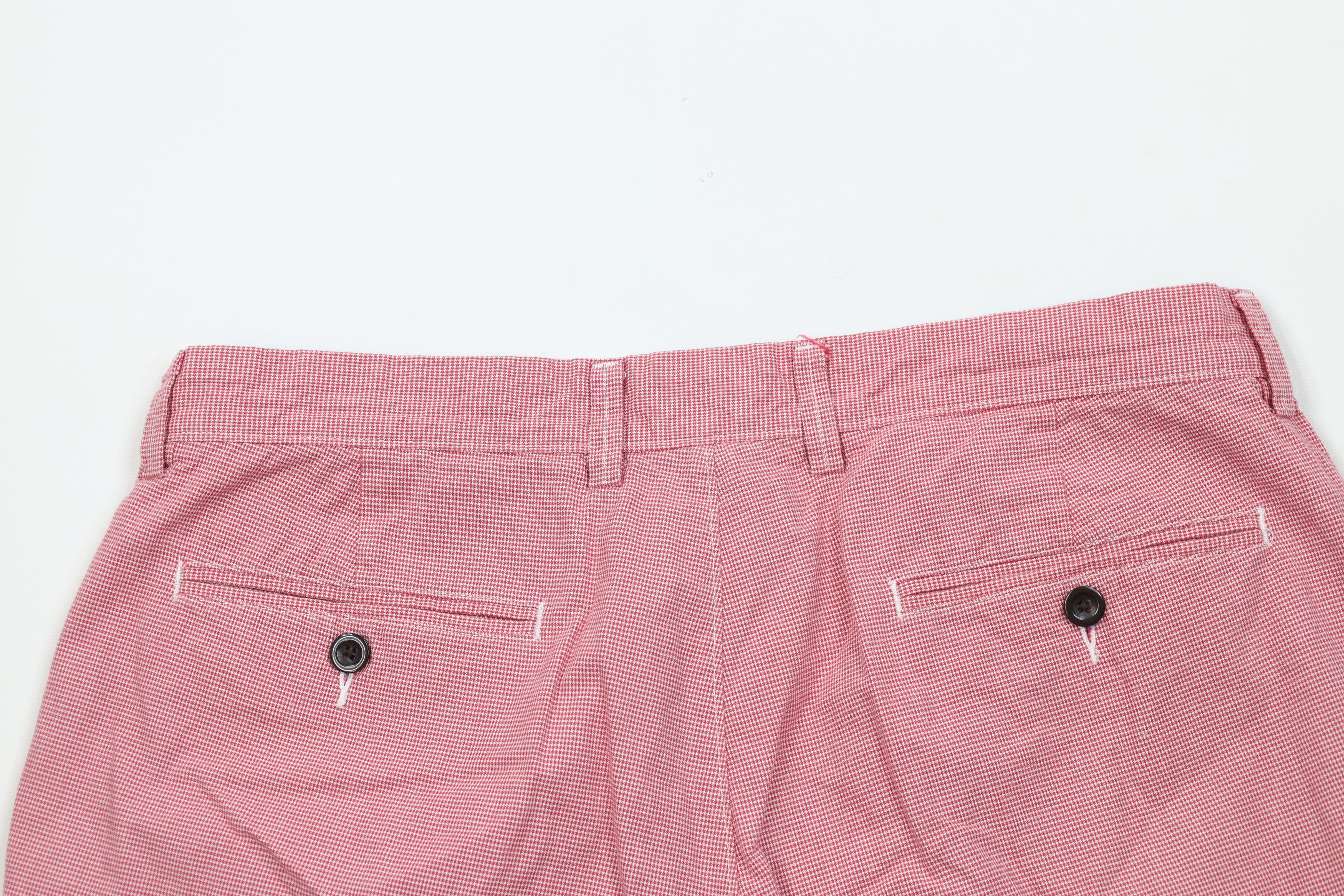 J.Crew J Crew Club Houndstooth Golf Golfing Chino Shorts Red Cotton Size US 34 / EU 50 - 9 Thumbnail