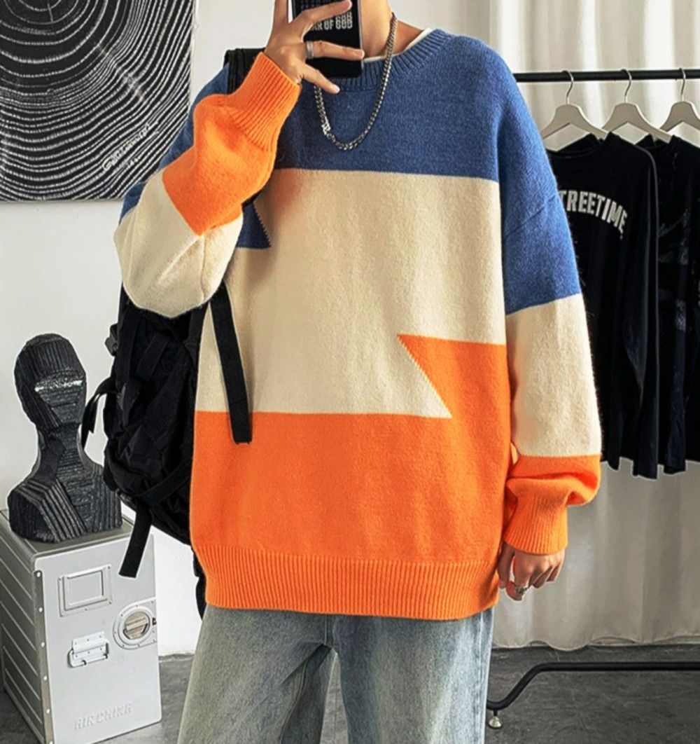 Vintage Punkrock Block Colors Patchwork Sweater Pullover Unique Grailed