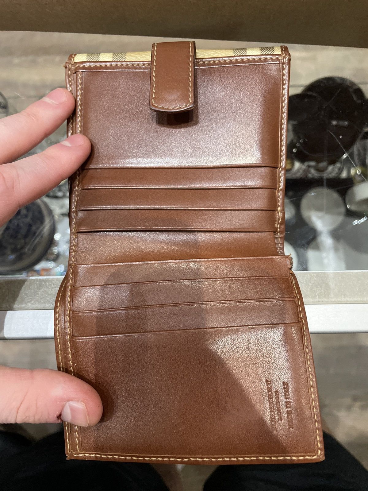 Burberry Prorsum Burberry Haymarket Check Compact Wallet Bi Fold Size ONE SIZE - 3 Thumbnail
