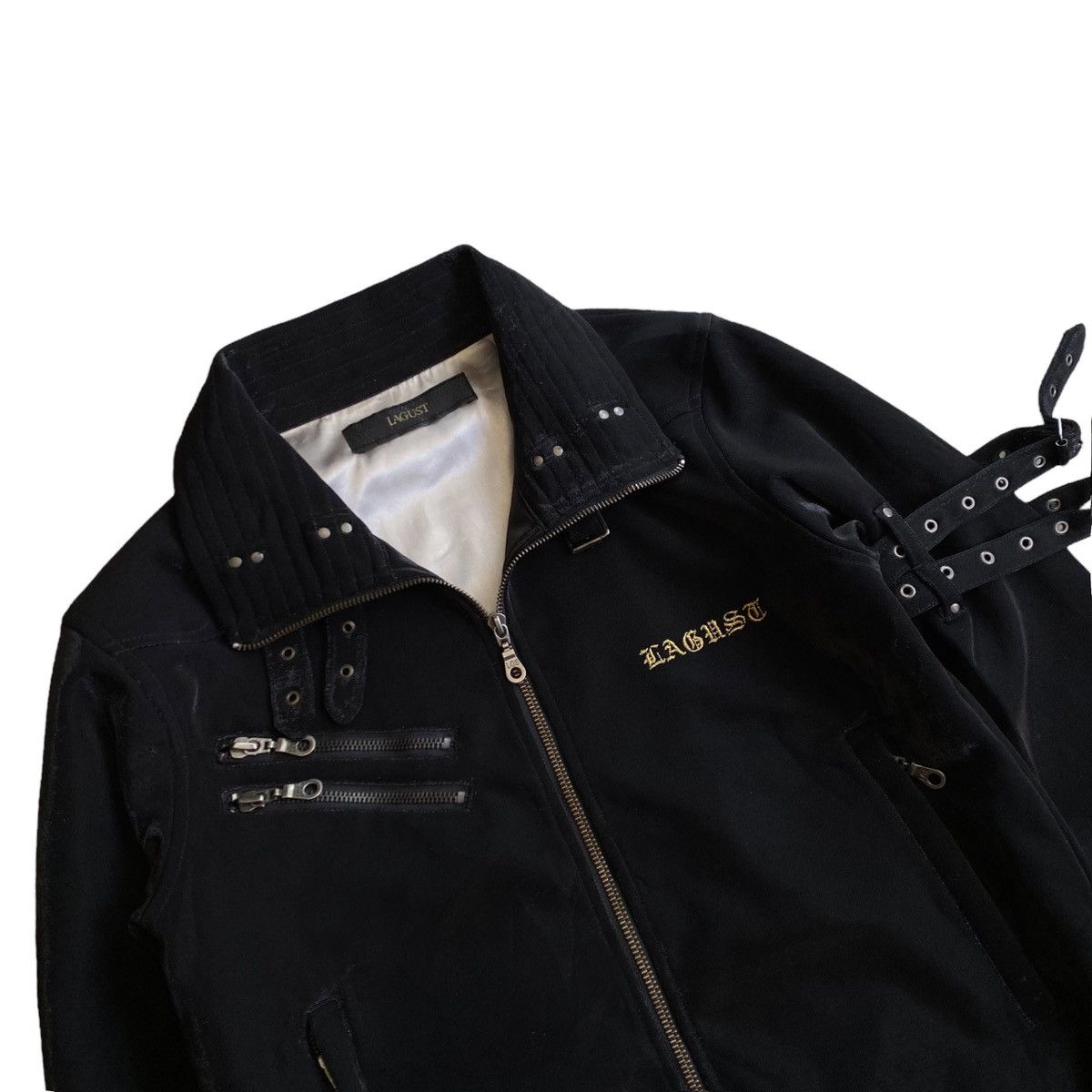 If Six Was Nine Lagust bondage full zipper jacket black outer outerwear Size M / US 6-8 / IT 42-44 - 4 Thumbnail
