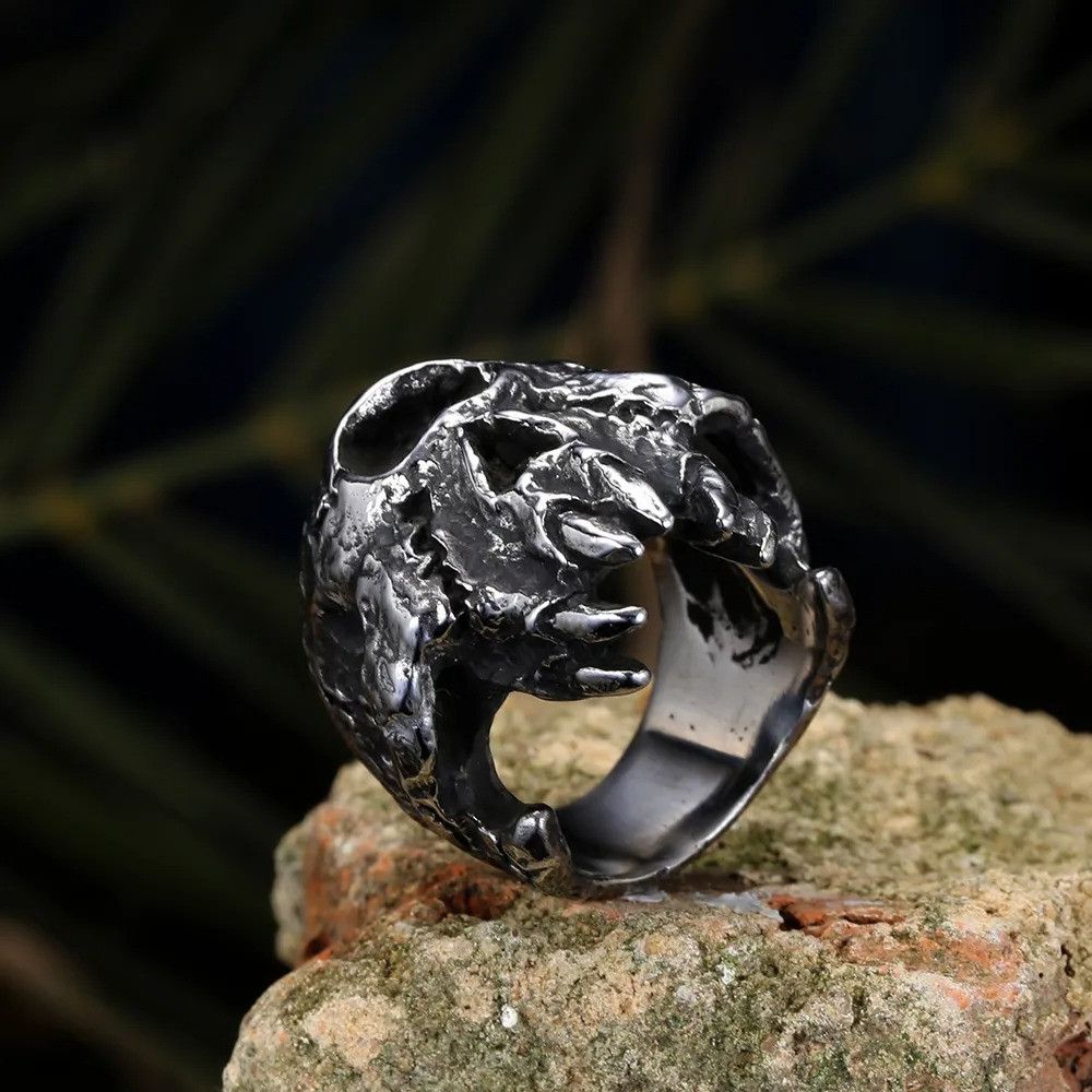 Jewelry Skull Halloween Horror Ghost Head Ring Size ONE SIZE - 2 Thumbnail