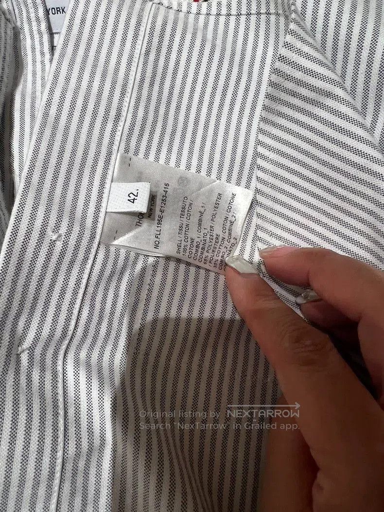 Thom Browne Thom Browne Striped Short Sleeve Shirt. Size US L / EU 52-54 / 3 - 4 Thumbnail