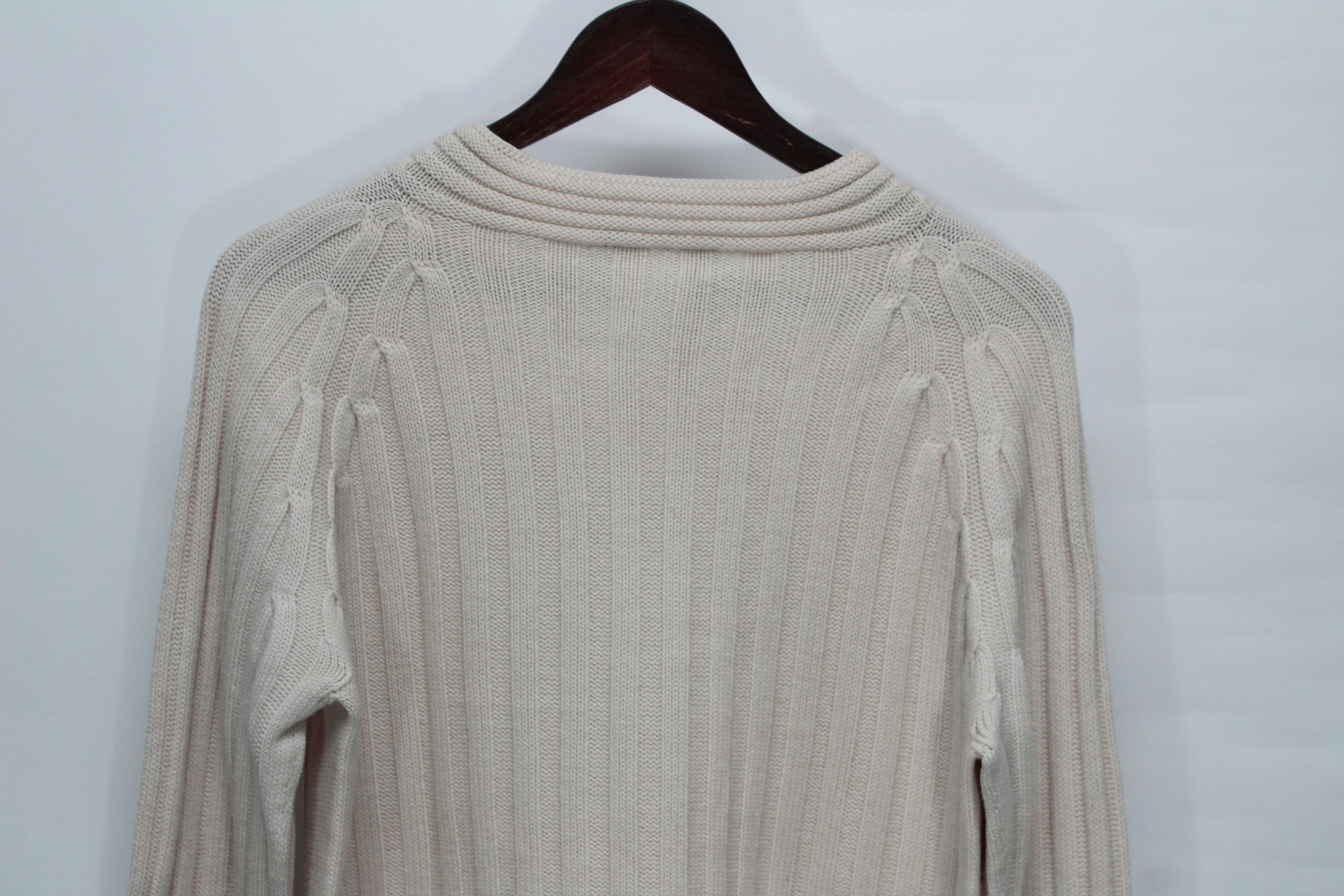 Max Mara Max Mara 100% Virgin Woolmark Ribbed Knit Sweater Size L Size L / US 10 / IT 46 - 5 Thumbnail