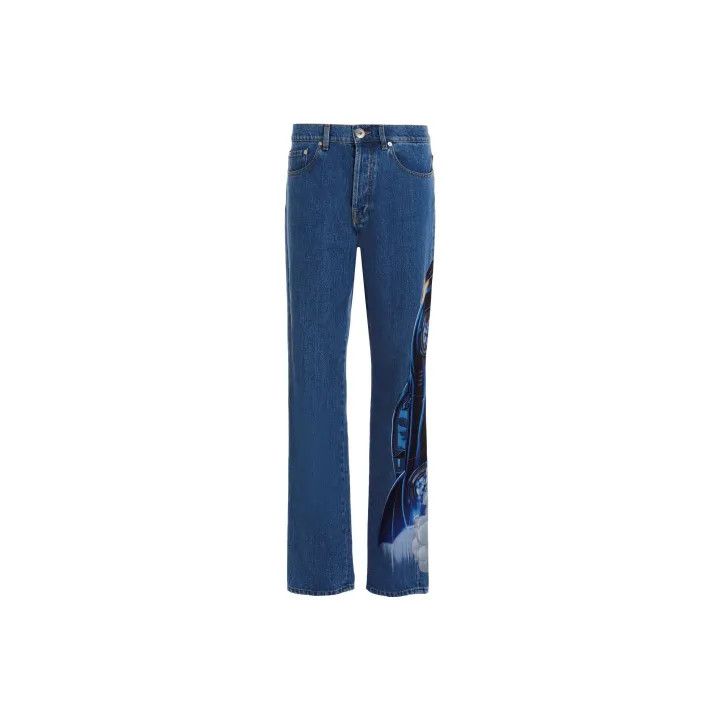 Lanvin Lanvin x Batman Graphic Print Straight Leg Jeans 0079 Size US 36 / EU 52 - 1 Thumbnail
