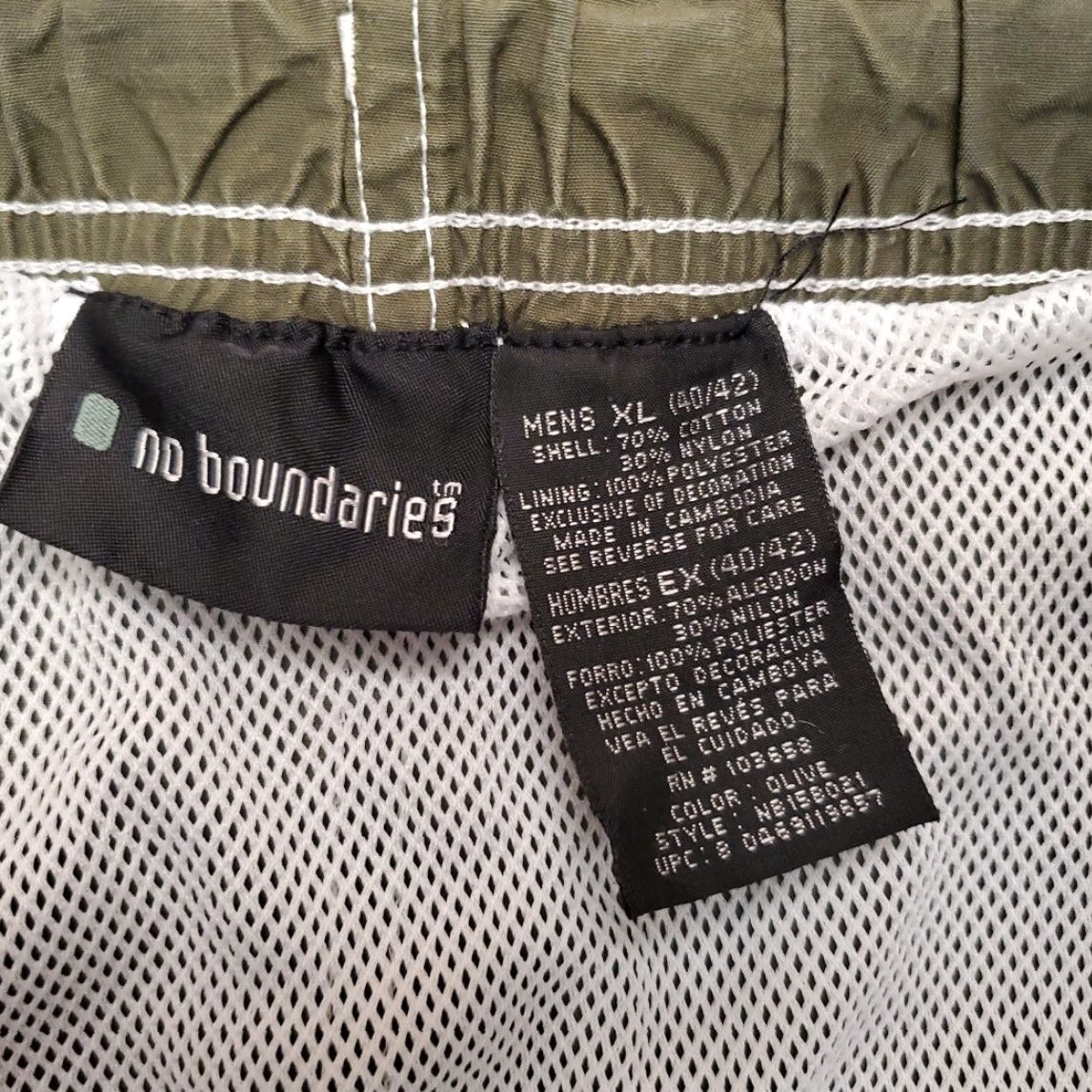 Vintage VINTAGE No Boundaries Shorts Mens XL Green Lined Cargo Swim Trunks Beach Retro Size US 36 / EU 52 - 3 Thumbnail