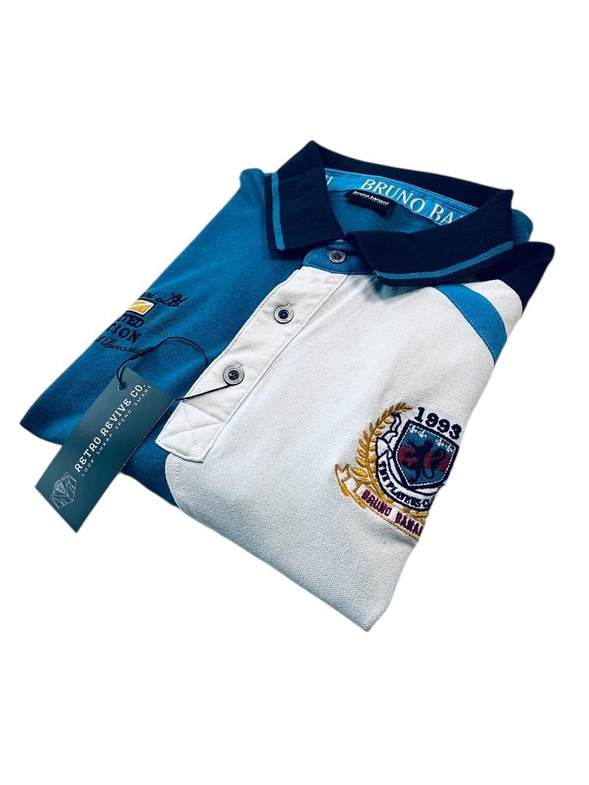 Other Bruno Bonani Polo Shirt Men's UK Size L Blue Embroidered Size US L / EU 52-54 / 3 - 1 Thumbnail