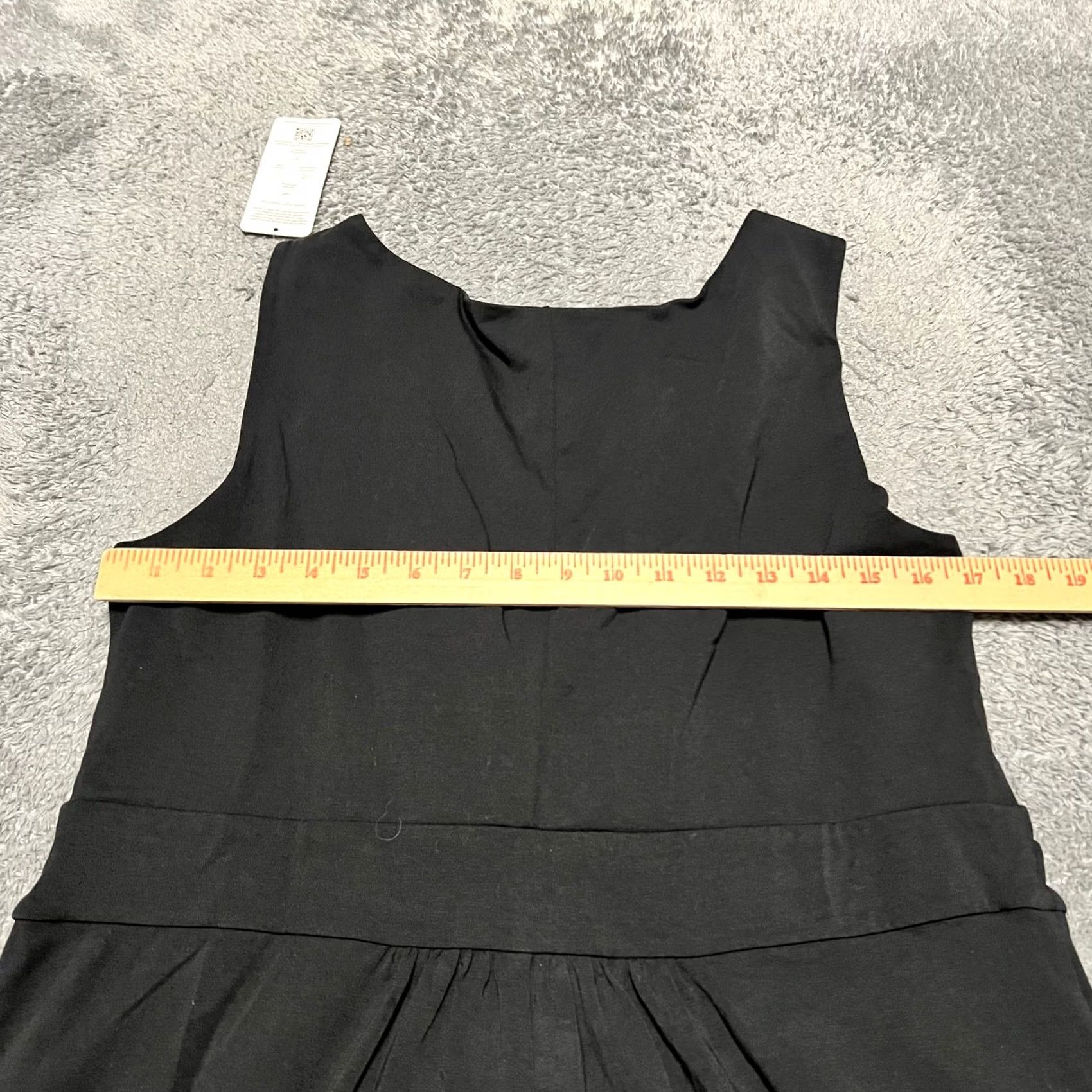 Lands' End Lands’ End Floral Fit Flare Dress Womens Large 14-16 Black Mini Dress L Womens Black Mini Size L / US 10 / IT 46 - 5 Thumbnail