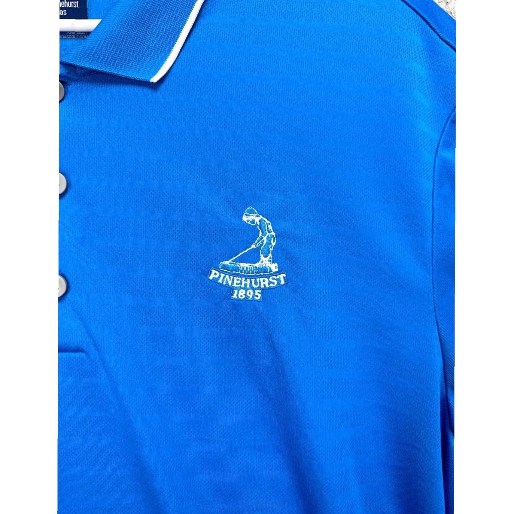 Adidas Adidas Polo Shirt Mens XL Blue Climacool Pinehurst 1895 Golf Rugby Shirt Short Sleeve Athletic Polo Size US XL / EU 56 / 4 - 7 Thumbnail