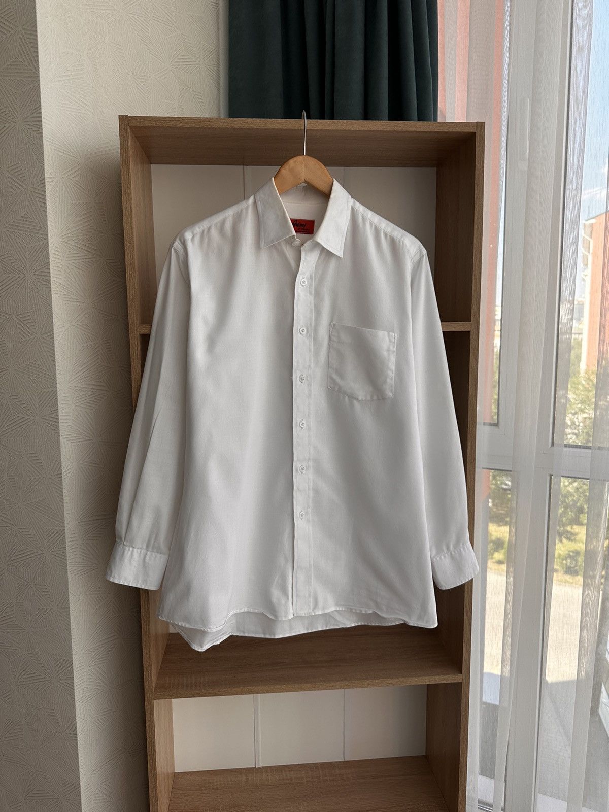 Vintage Brioni Luxury Royal White Button Up Shirt