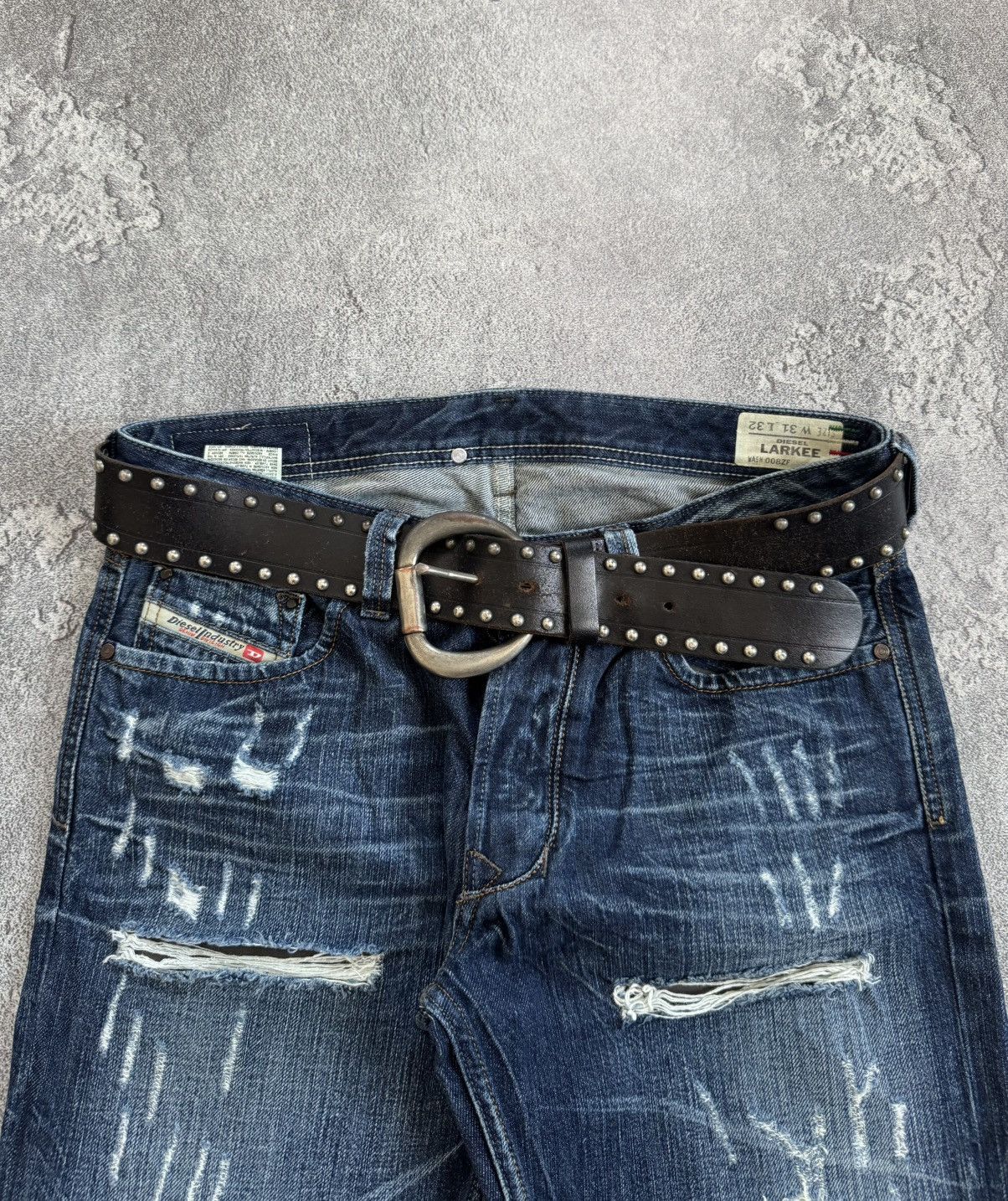 90s Belt vintage retro rhinestones if six was nine L.G.B.