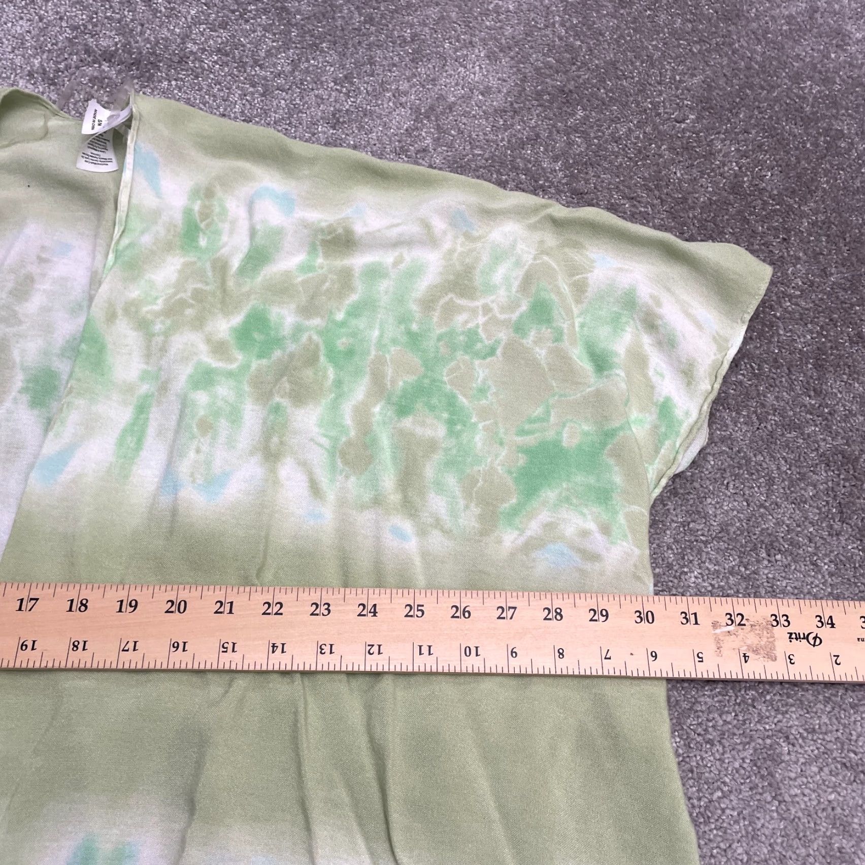 Vintage **Womens Time And Tru Tie Dye Green Cover Up S/M Beach Bohemian** User: **Time And Tru Green Tie Dye S/M Beach Cover Up** Size ONE SIZE - 7 Thumbnail