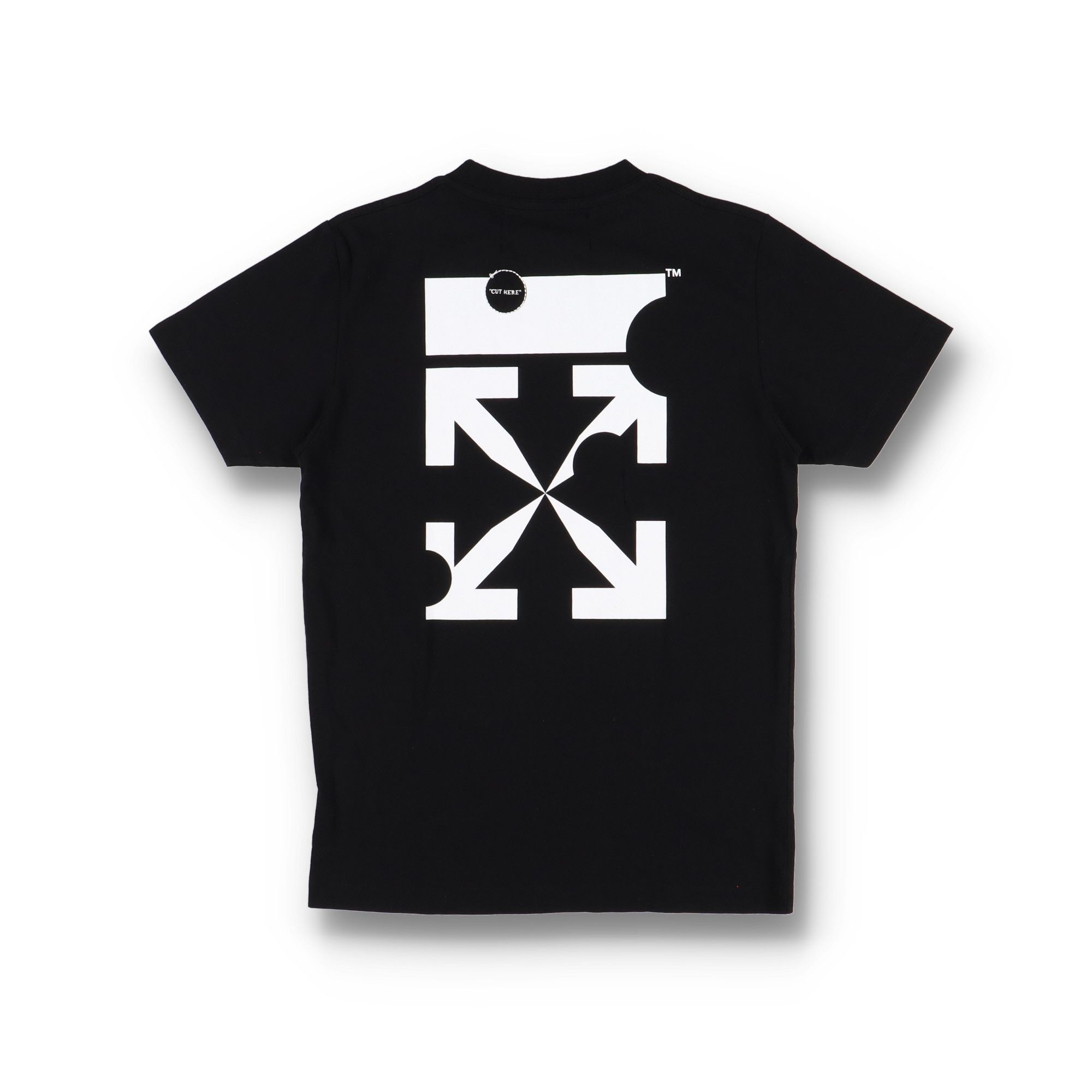 Black Cut Here Logo Arrows T-Shirt