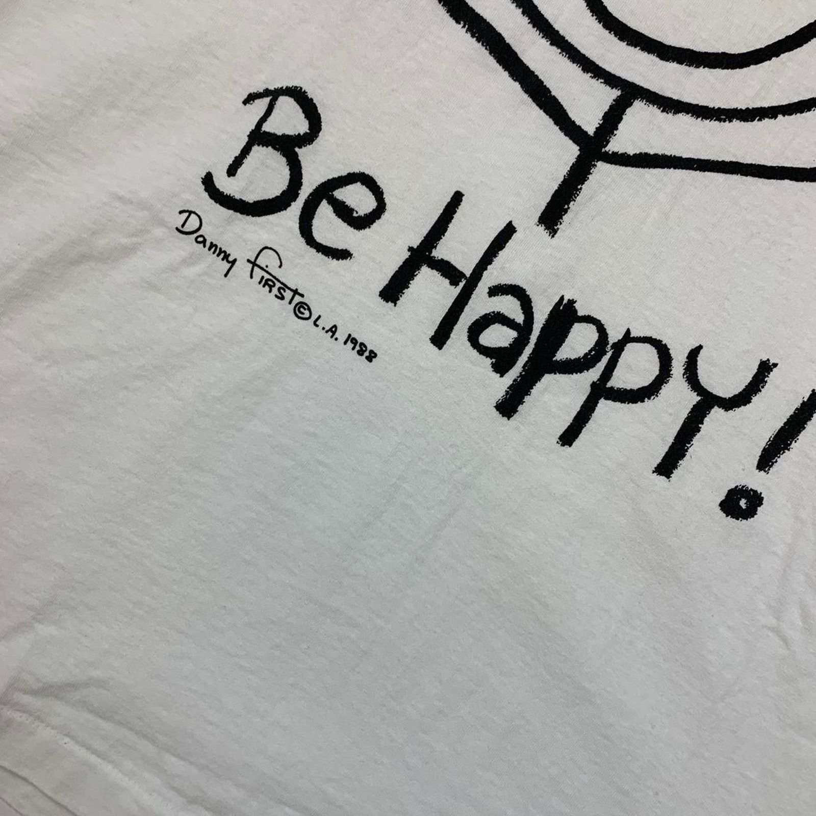 Vintage 1988 Dont Worry Be Happy T Shirt Size US XL / EU 56 / 4 - 3 Thumbnail