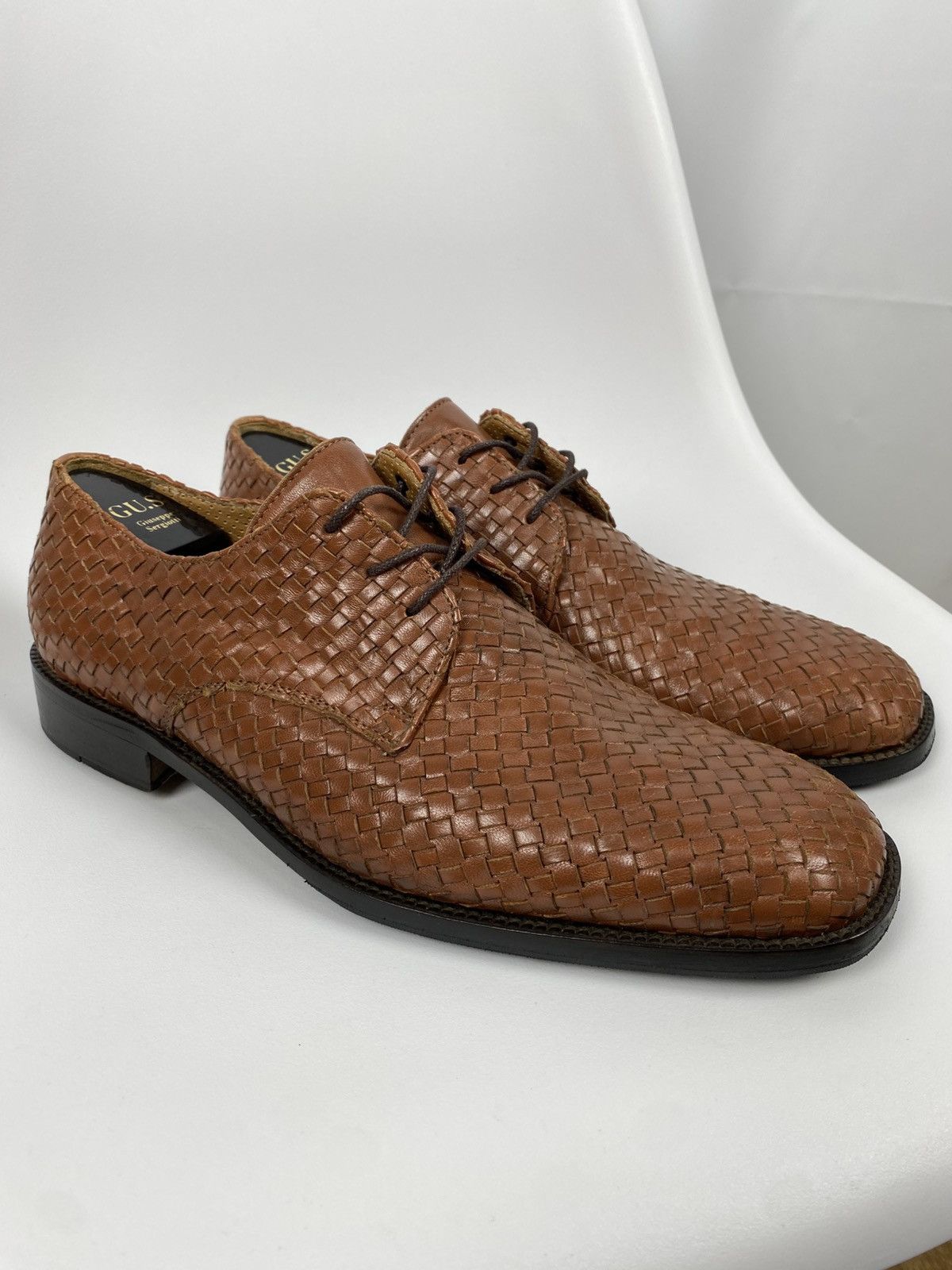 Other Gran Ducato Italy Woven Derby Shoes Genuine Leather size 46 Size US 12 / EU 45 - 1 Thumbnail