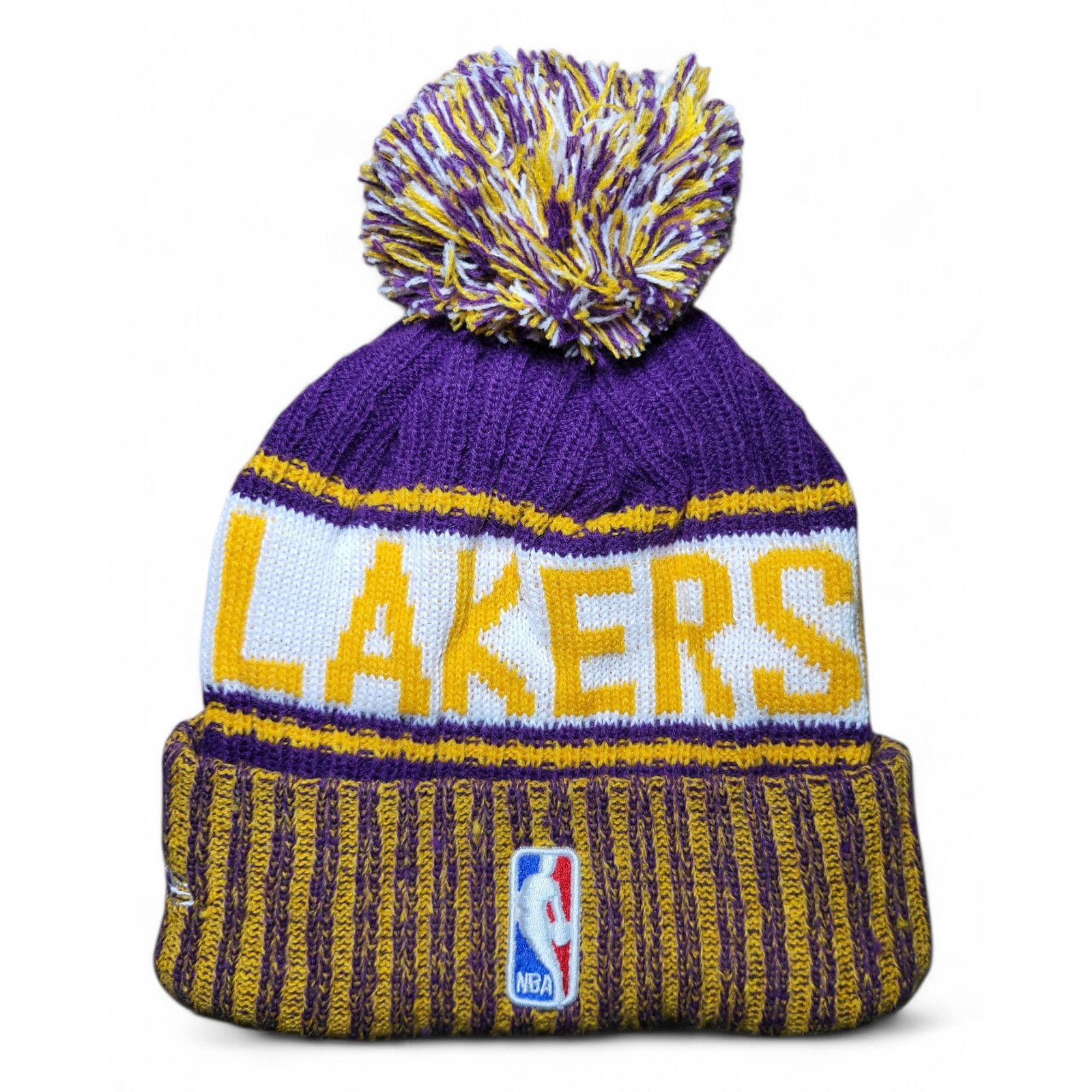 Other NWT Los Angeles Lakers Knit Pom Beanie Fleece Lined Size ONE SIZE - 5 Thumbnail