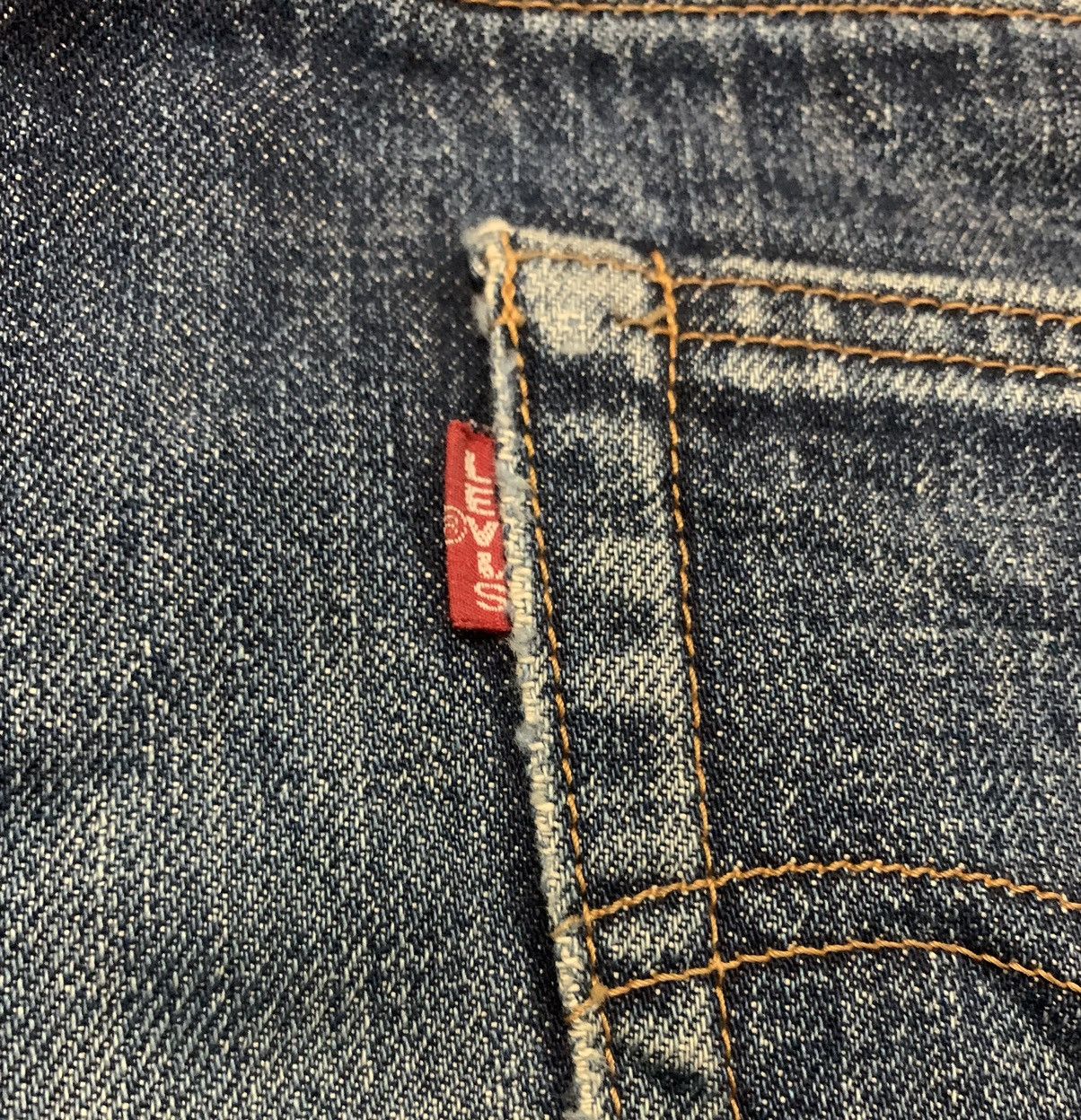Levi's Vintage Levis 502 Big E Straight Leg Blue Jeans Distressed Size US 33 - 5 Thumbnail
