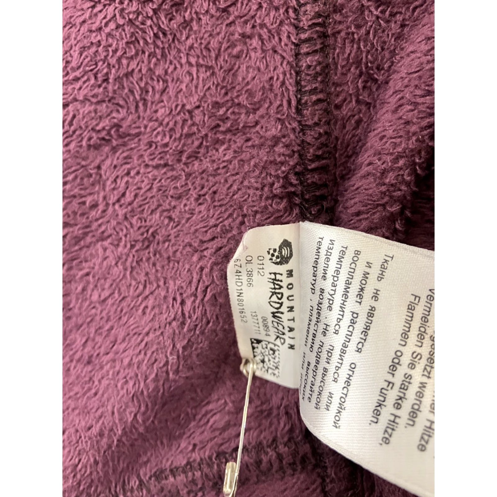 Mountain Hardwear Mountain Hardwear Collared Jacket Womens M Full Zip Purple Fleece Size M / US 6-8 / IT 42-44 - 6 Thumbnail