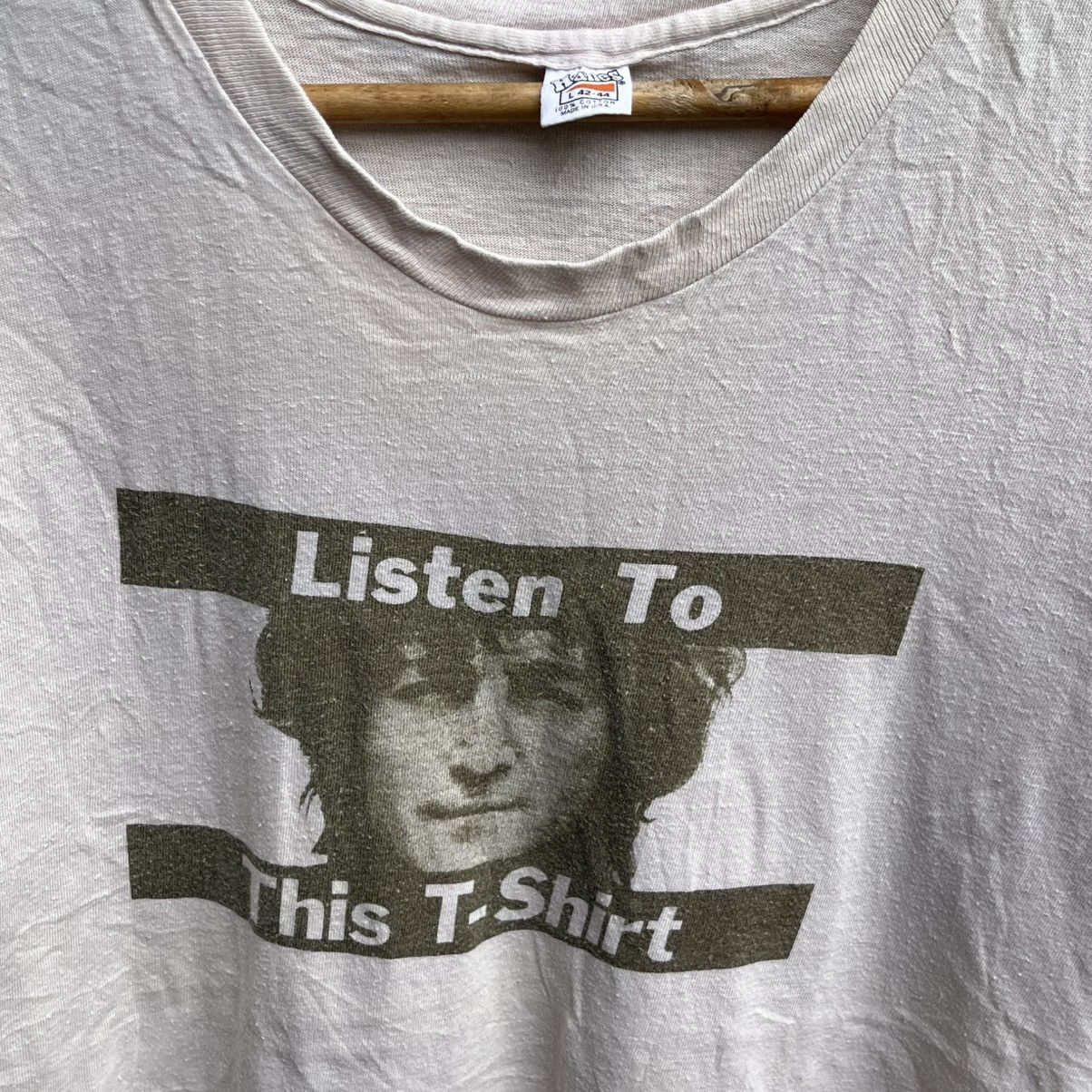 Band Tees Vintage rare 70s JOHN LENNON tee apple records Size US L / EU 52-54 / 3 - 4 Thumbnail