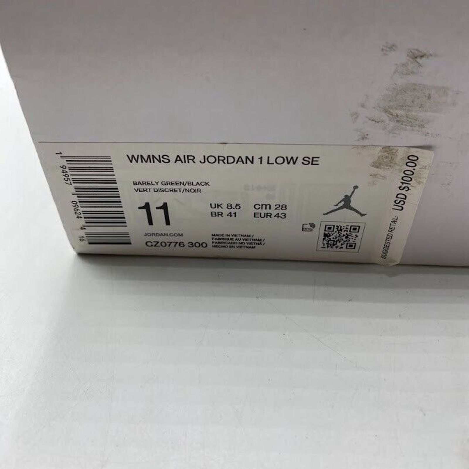 Nike NEW Nike Air Jordan 1 Low SE Barely Green CZ0776-300 Women's Size US 11 / IT 41 - 8 Thumbnail