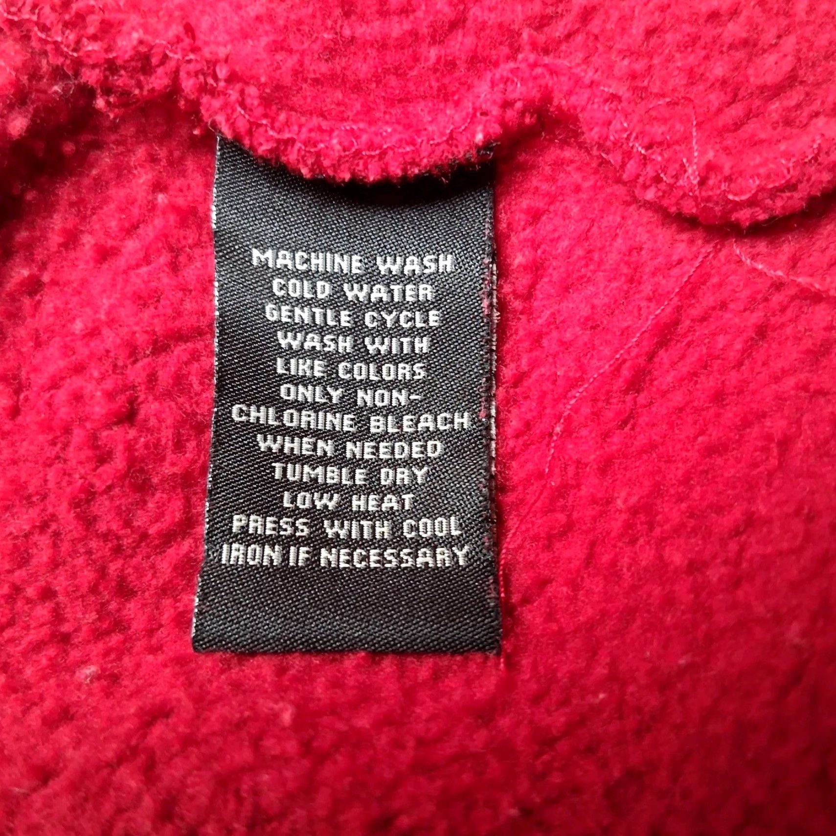 Vintage Vintage Ralph Lauren Polo Jeans Sweatshirt Men Large Red Pullover 1/4 Zip Readable Red Blue? Size US L / EU 52-54 / 3 - 7 Thumbnail