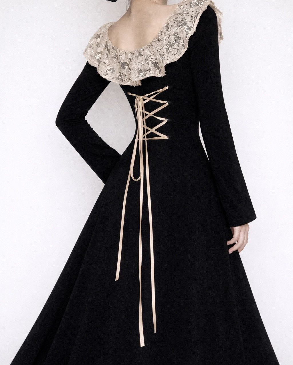 Other Nocturne Lace Collar Gown Size L / US 10 / IT 46 - 2 Thumbnail