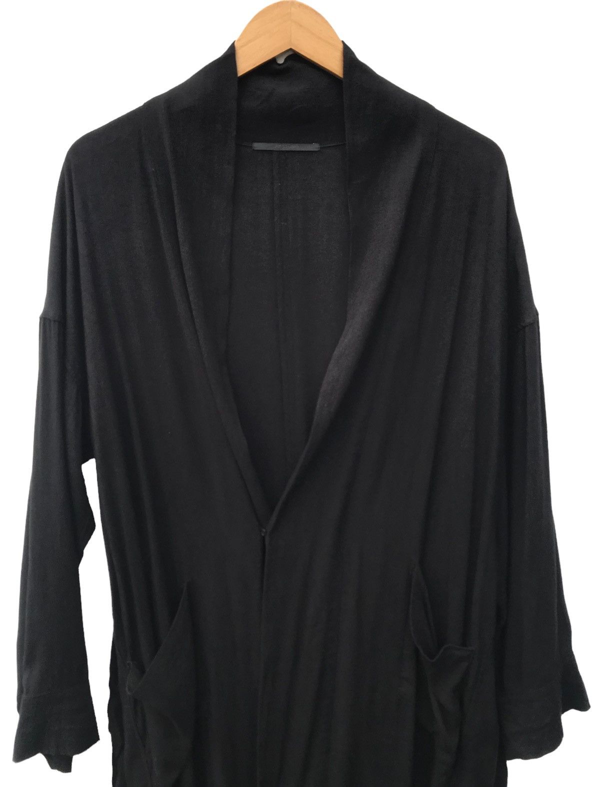 Japanese Brand Ap Studio Long Kimono Haori Rayon Linen Light Jacket Size L / US 10 / IT 46 - 4 Thumbnail