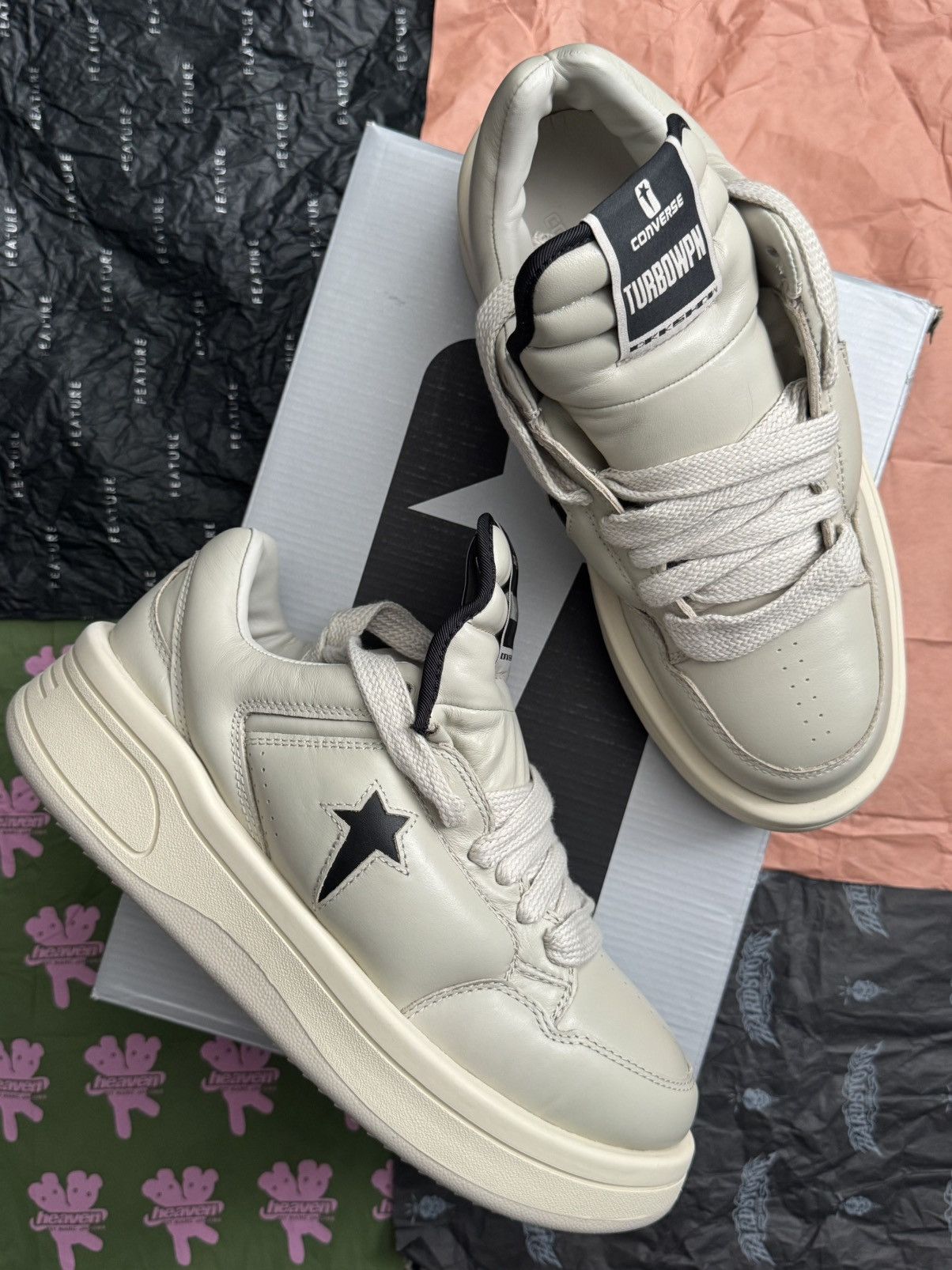 Rick Owens Drkshdw CONVERSE X DRKSHDW TURBOWPN OX Size US 10.5 / EU 43-44 - 1 Thumbnail