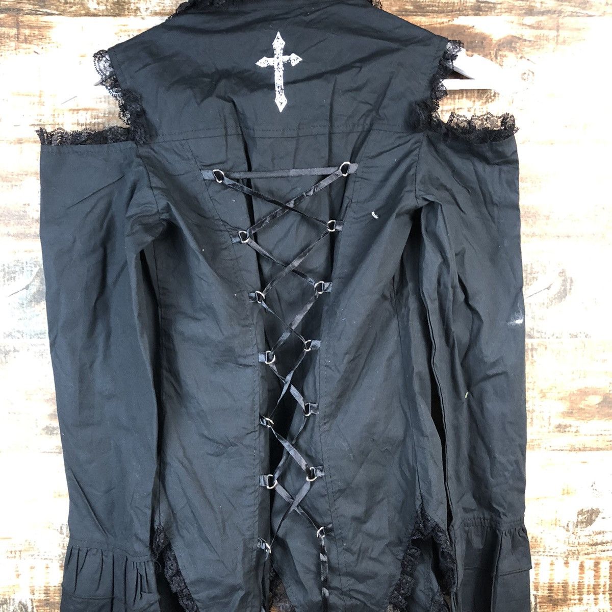 AC/DC Ac Dc Ray seditonaries punk ripped Black #A2550 Size S / US 4 / IT 40 - 16 Thumbnail