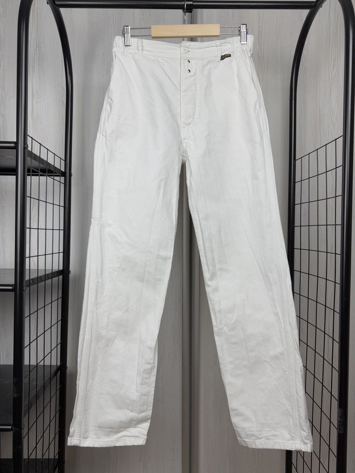 Le Laboureur Le Laboureur Vintage White French Work cotton pants size 40 Size US 30 / EU 46 - 2 Thumbnail
