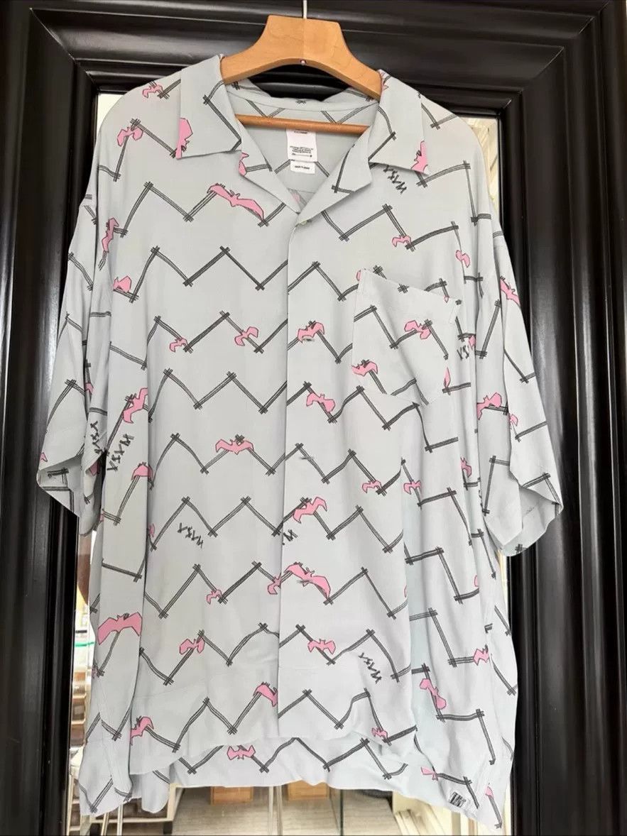 Visvim Visvim Copa S/S Bat Print Shirt Size US XXL / EU 58 / 5 - 1 Thumbnail