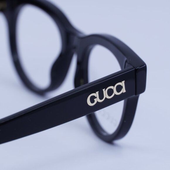 Gucci Gucci GG1792O 001 Eyeglasses Shiny Black 46mm Square Frame Size ONE SIZE - 6 Thumbnail