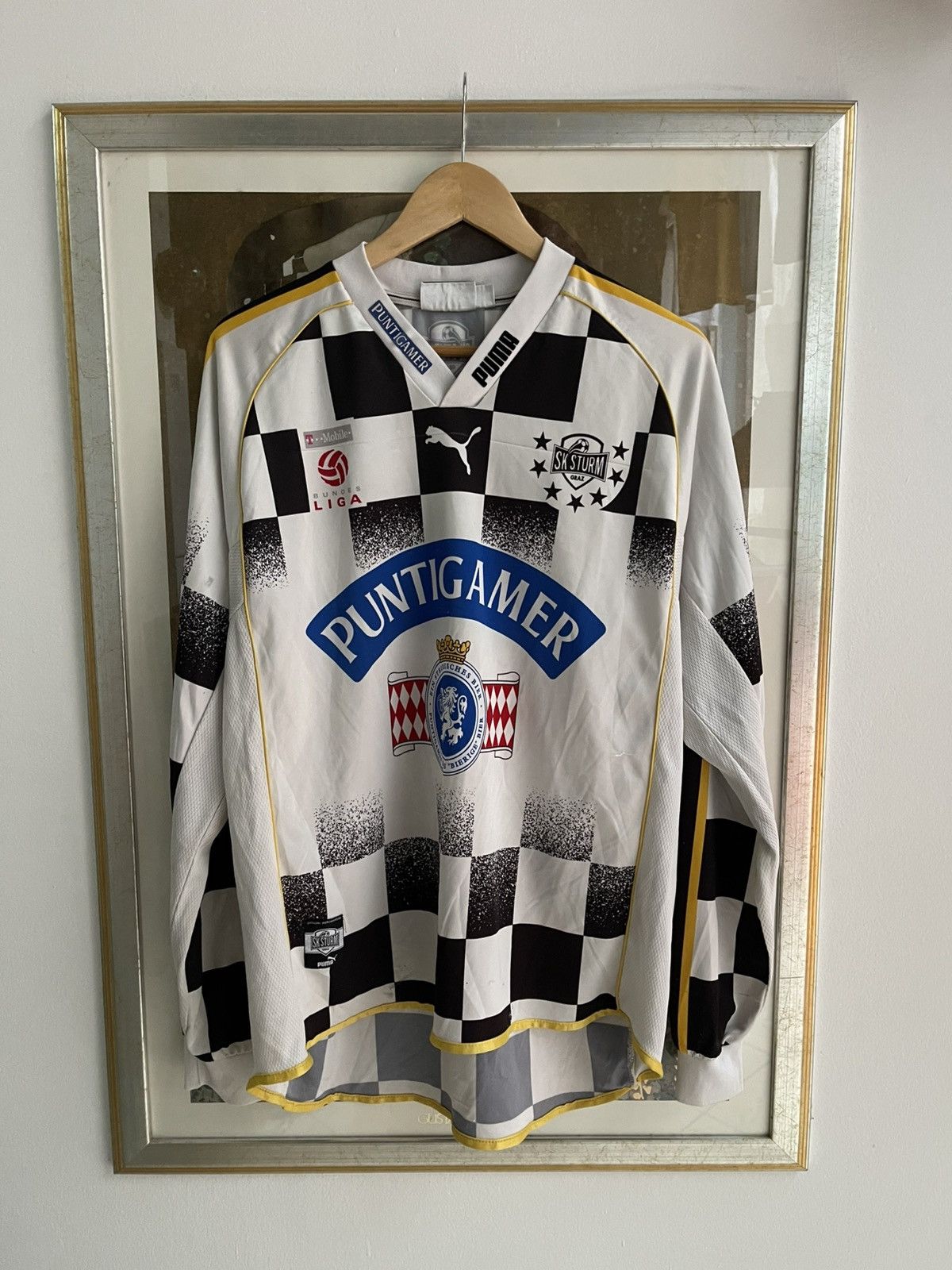 Puma Vintage Sturm Graz 2002-03 Home Jersey Kienzl #12 matchworn Size US XL / EU 56 / 4 - 1 Thumbnail