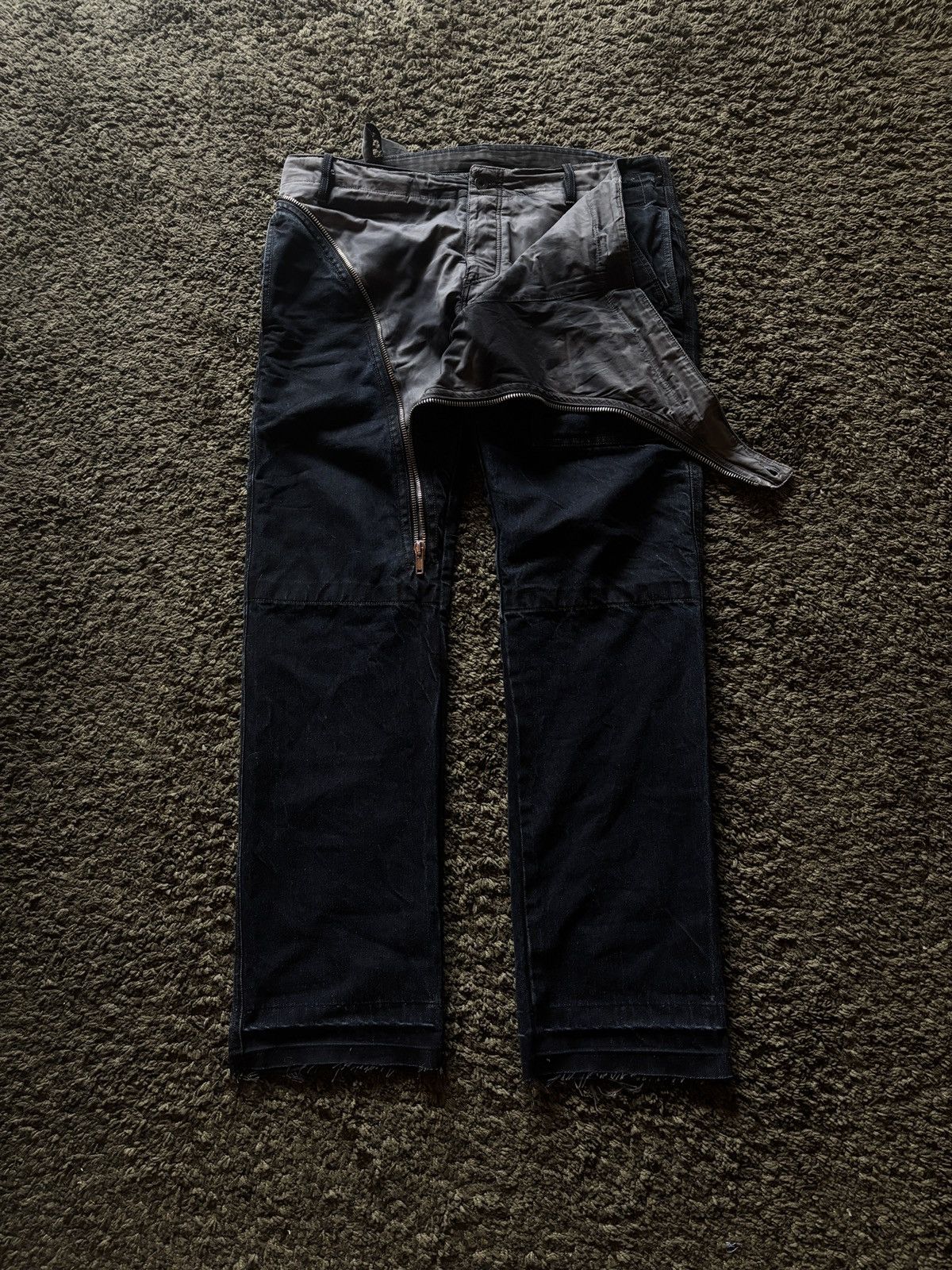 Rick Owens Drkshdw AW07 Rick Owens Drkshdw Air Cut Double Layers Size US 34 / EU 50 - 1 Thumbnail