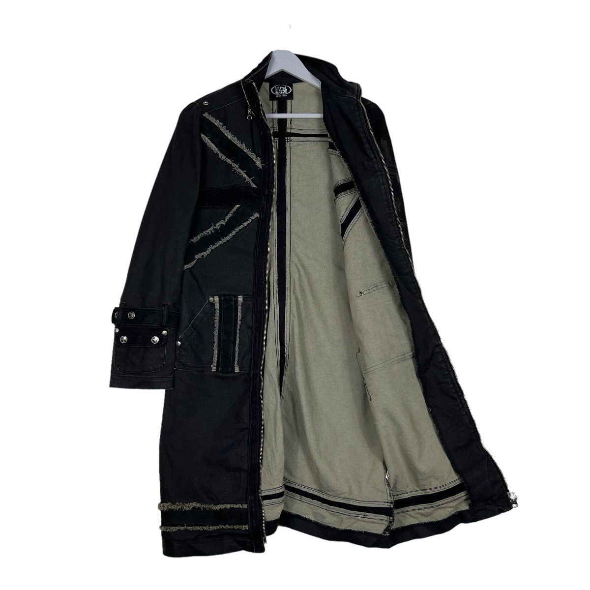 Japanese Brand 🔥 CYBERPUNK DENIM LONG JACKET Size US S / EU 44-46 / 1 - 10 Thumbnail
