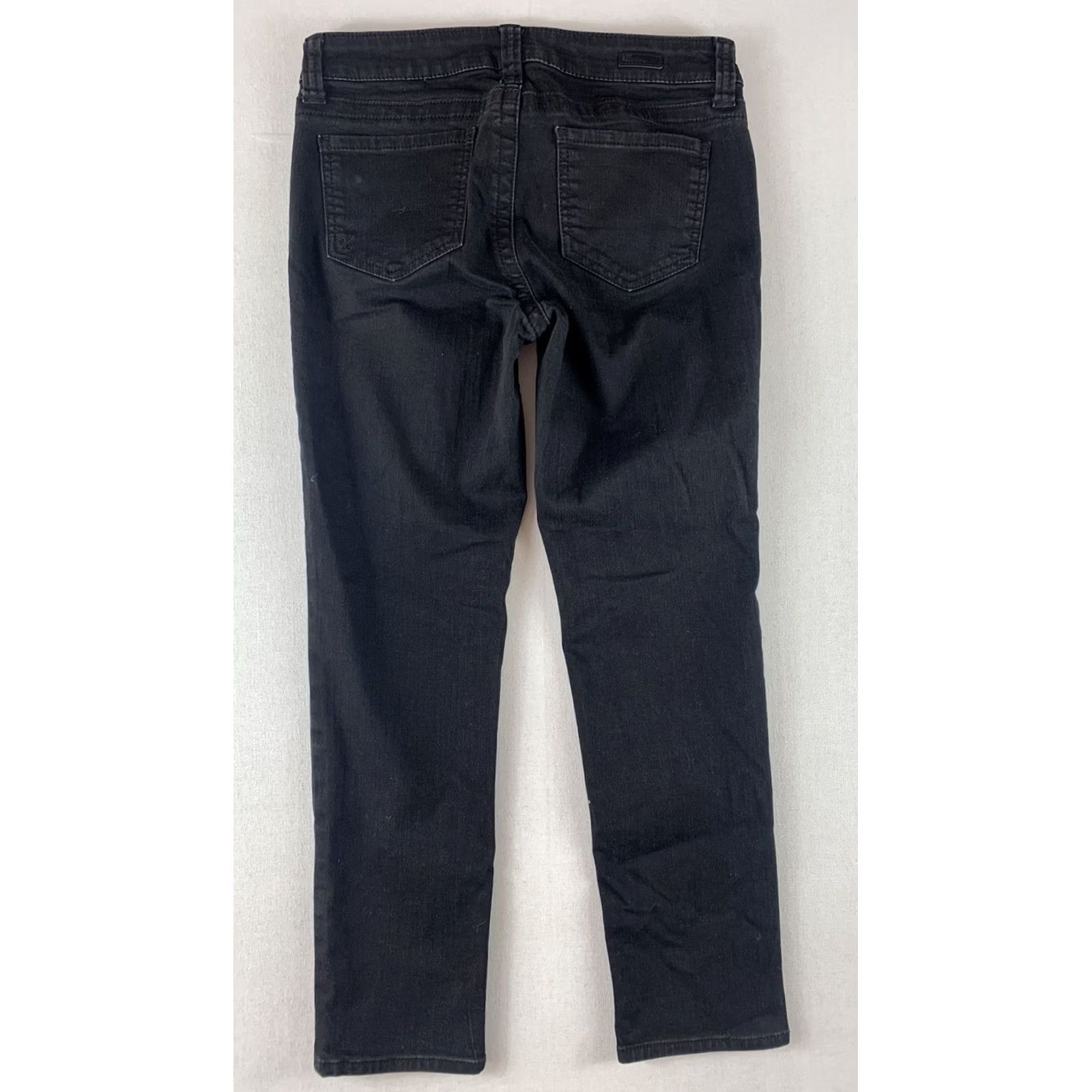Vintage KUT from the Kloth Jeans Womens 4P Straight Leg Black Skinny Jeans Flat Lay 28X25 Pants Womens Jeans Regular Skinny Size 27" / US 4 / IT 40 - 2 Thumbnail