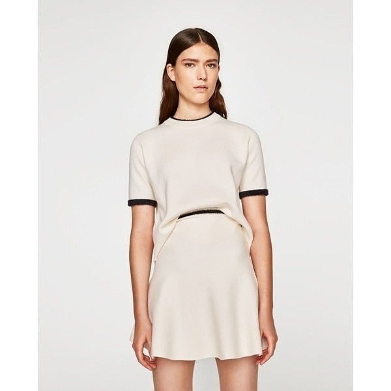 Zara ZARA High Waist Mini Skirt Size 30" / US 8 / IT 44 - 4 Thumbnail