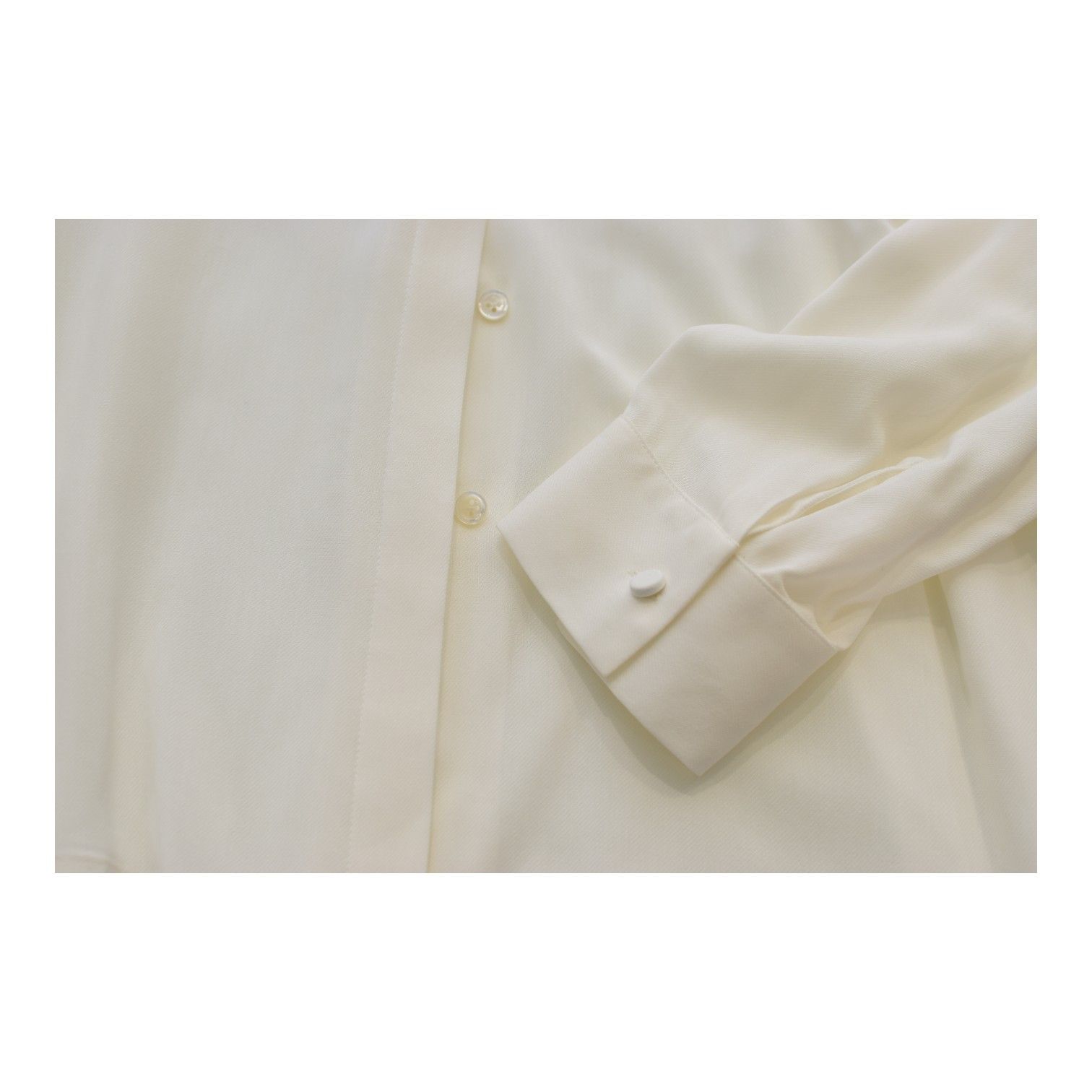 The Row The Row CARLTON White Sheer Viscose Oversized Blouse Size L / US 10 / IT 46 - 5 Thumbnail