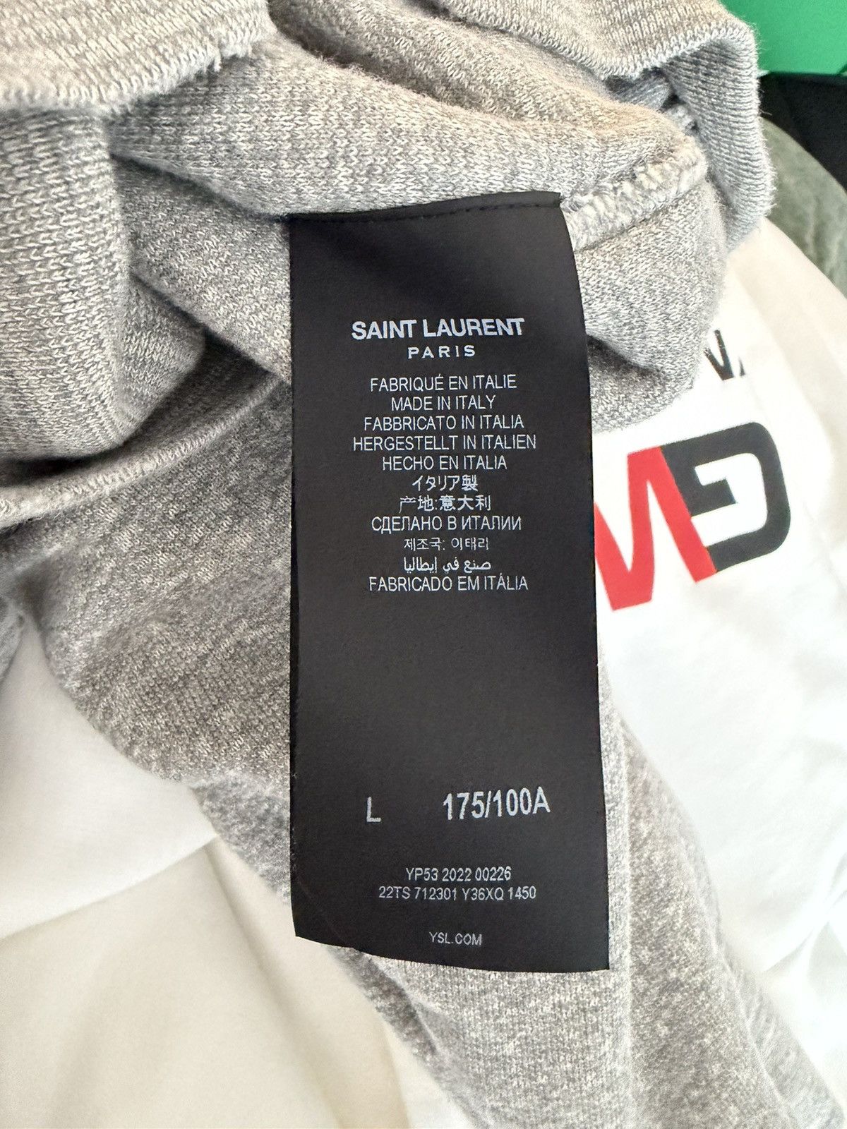 Saint Laurent Paris Saint laurent universite hoodie Size US L / EU 52-54 / 3 - 3 Thumbnail