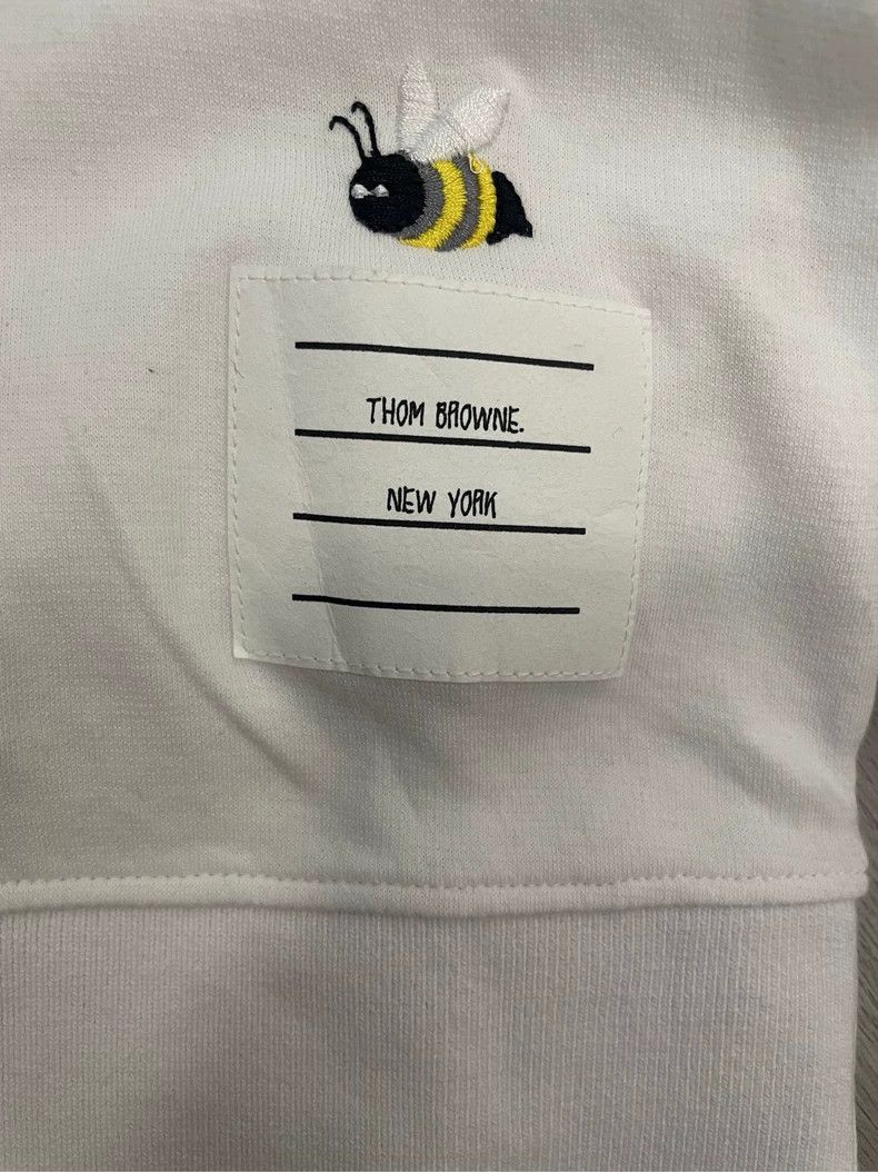 Thom Browne Thom Browne White bumblebee bee embroidery short sleeves Size XS / US 0-2 / IT 36-38 - 5 Thumbnail