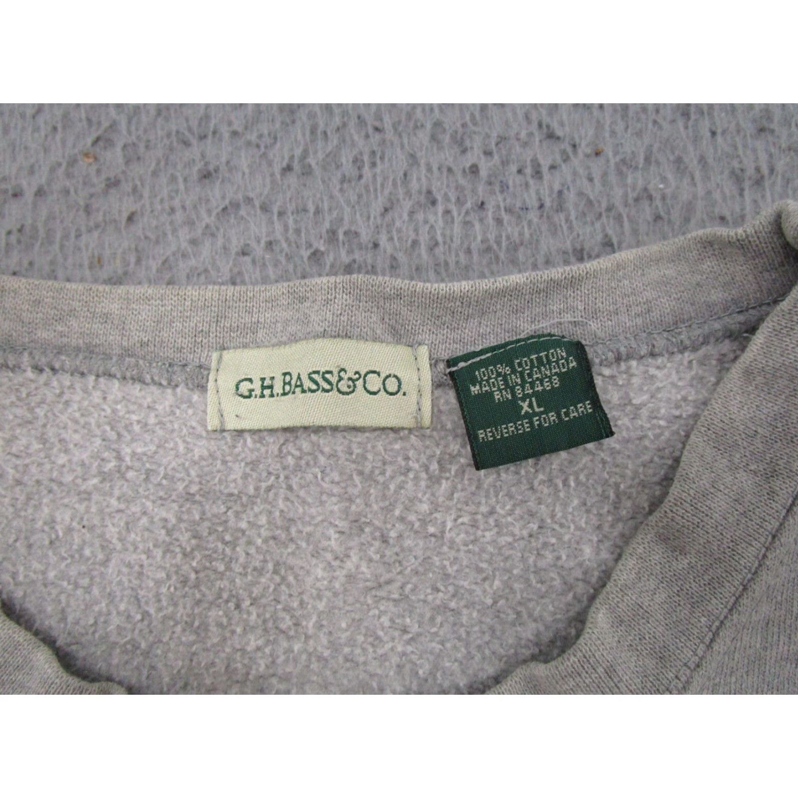 Vintage VINTAGE GH Bass Embroidered Gray Pullover Sweatshirt Mens XL 90s Grunge Hooded Embroidered Sweatshirt Mens XL Gray 90s Size US XL / EU 56 / 4 - 3 Thumbnail