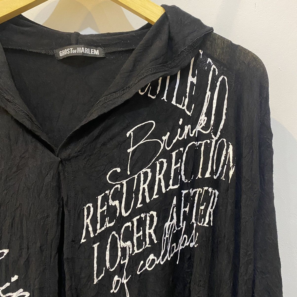 Japanese Brand 2000s Ghost Of Harlem Poem Punks Style Cloak Size US L / EU 52-54 / 3 - 4 Thumbnail